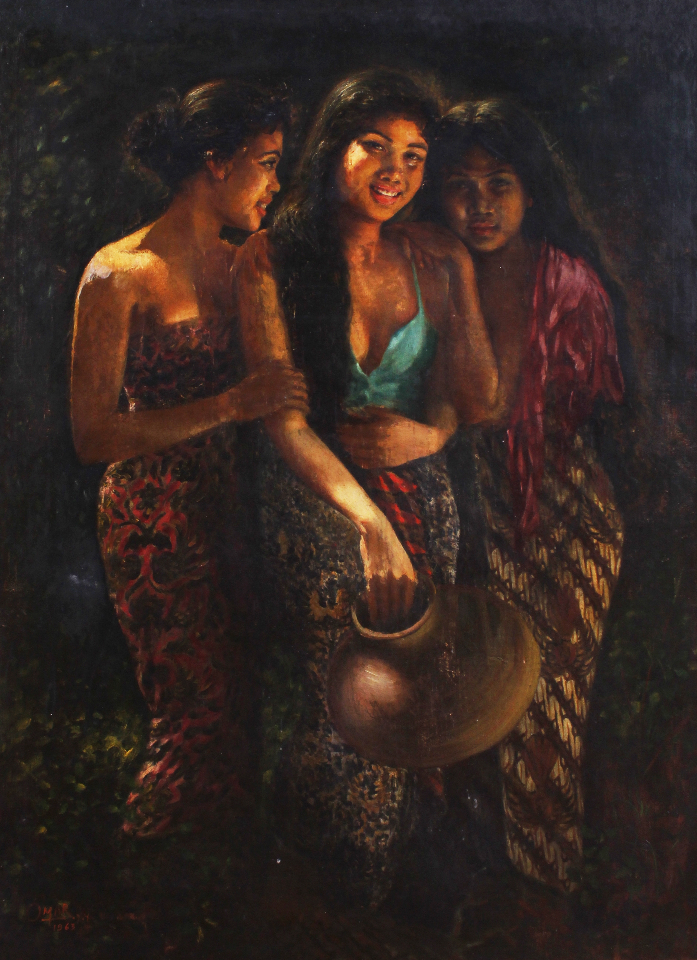 Omar Yahya | Tiga Gadis Desa (1963) | MutualArt