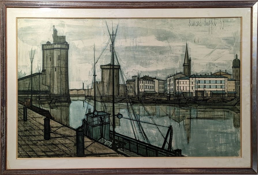 Bernard Buffet | Le port de la Rochelle | MutualArt