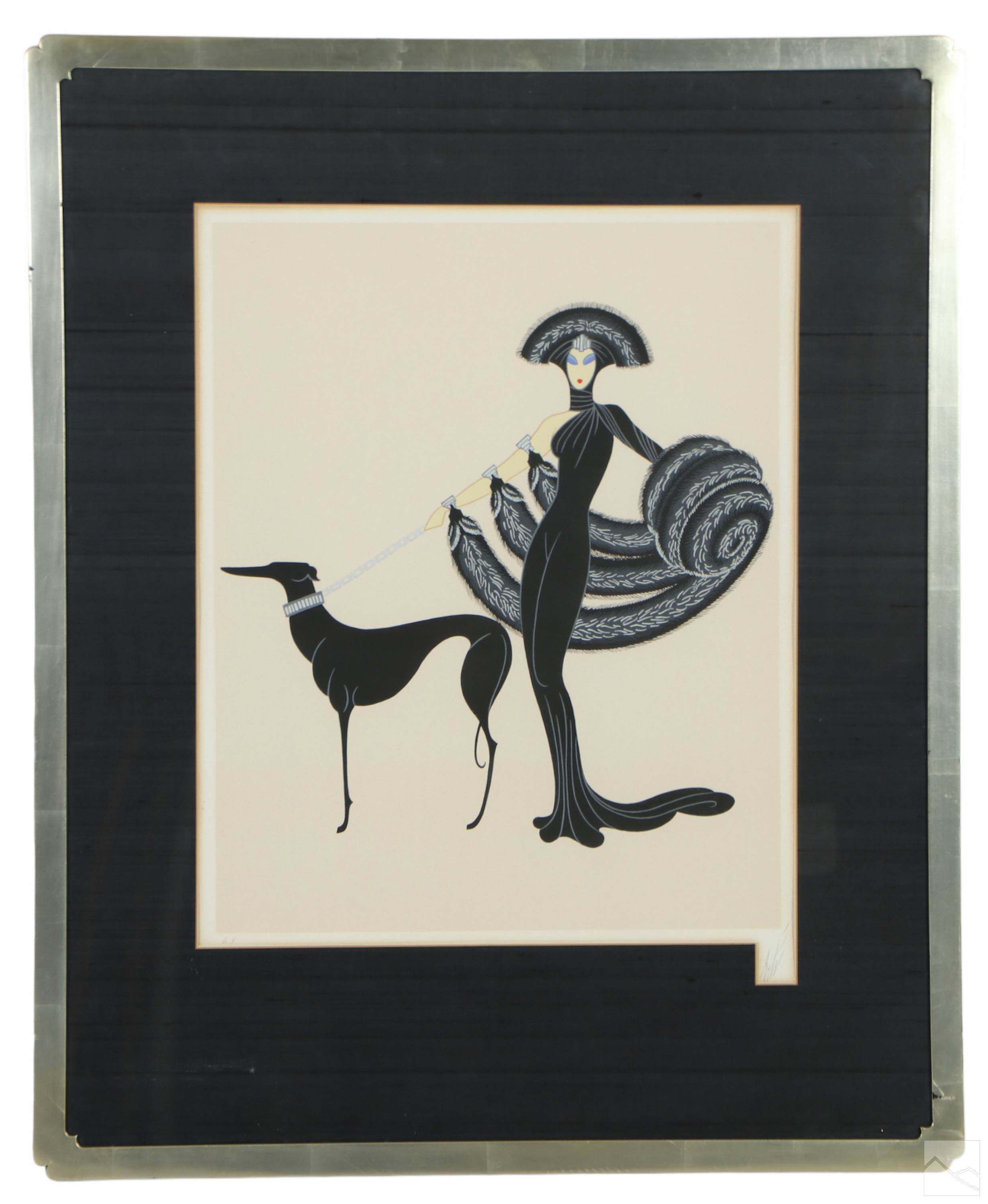 Erté | Erte 1892-1990 SYMPHONY IN BLACK Serigraph SIGNED | MutualArt