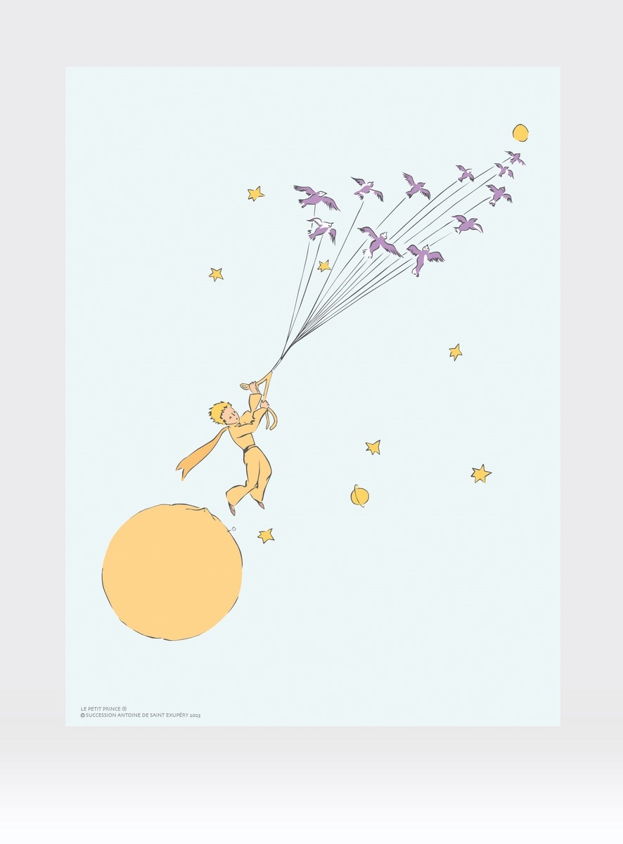 Saint-Exupéry - The Little Prince Flying Away