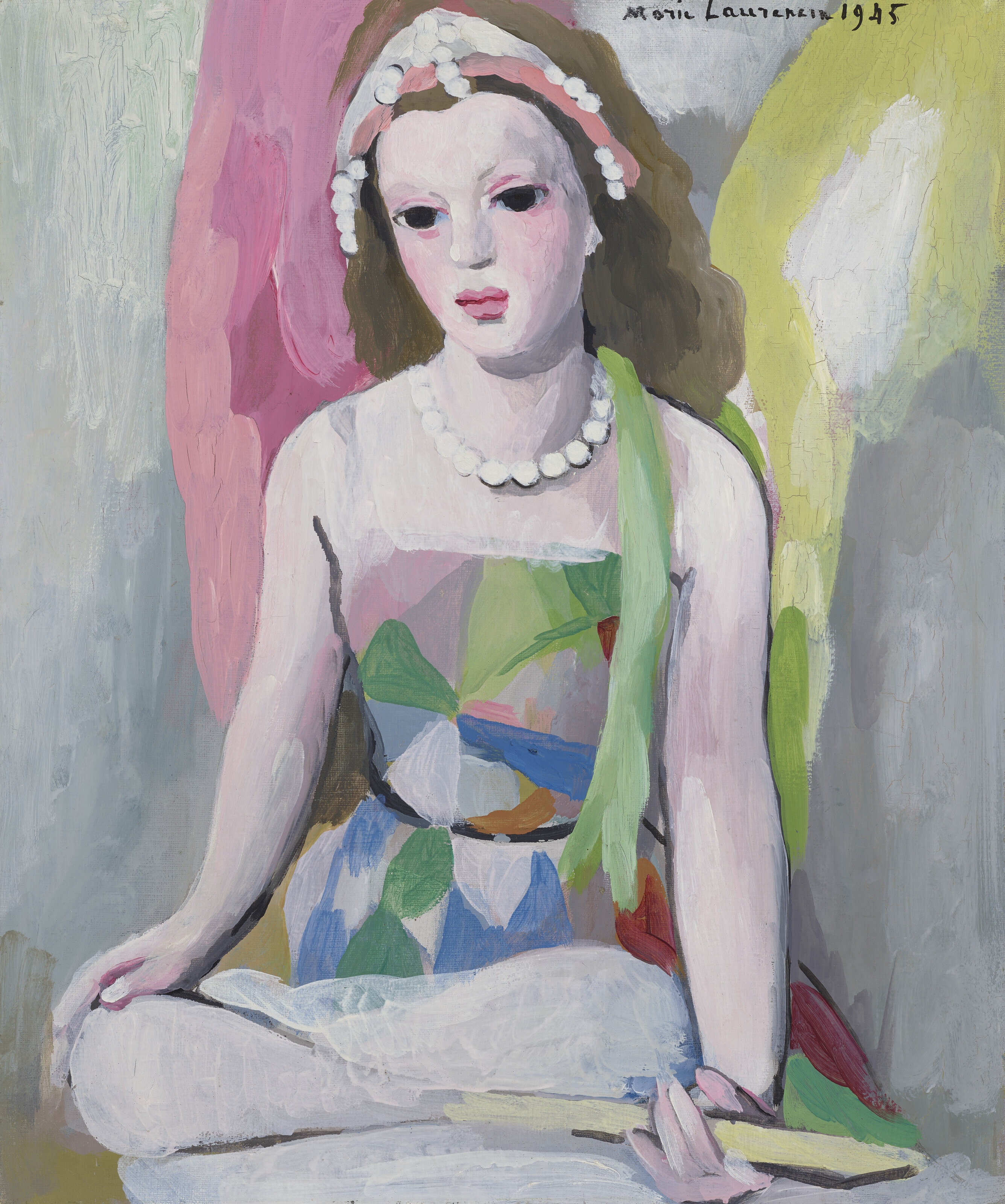 Marie Laurencin | Femme à la guitare (1945) | MutualArt