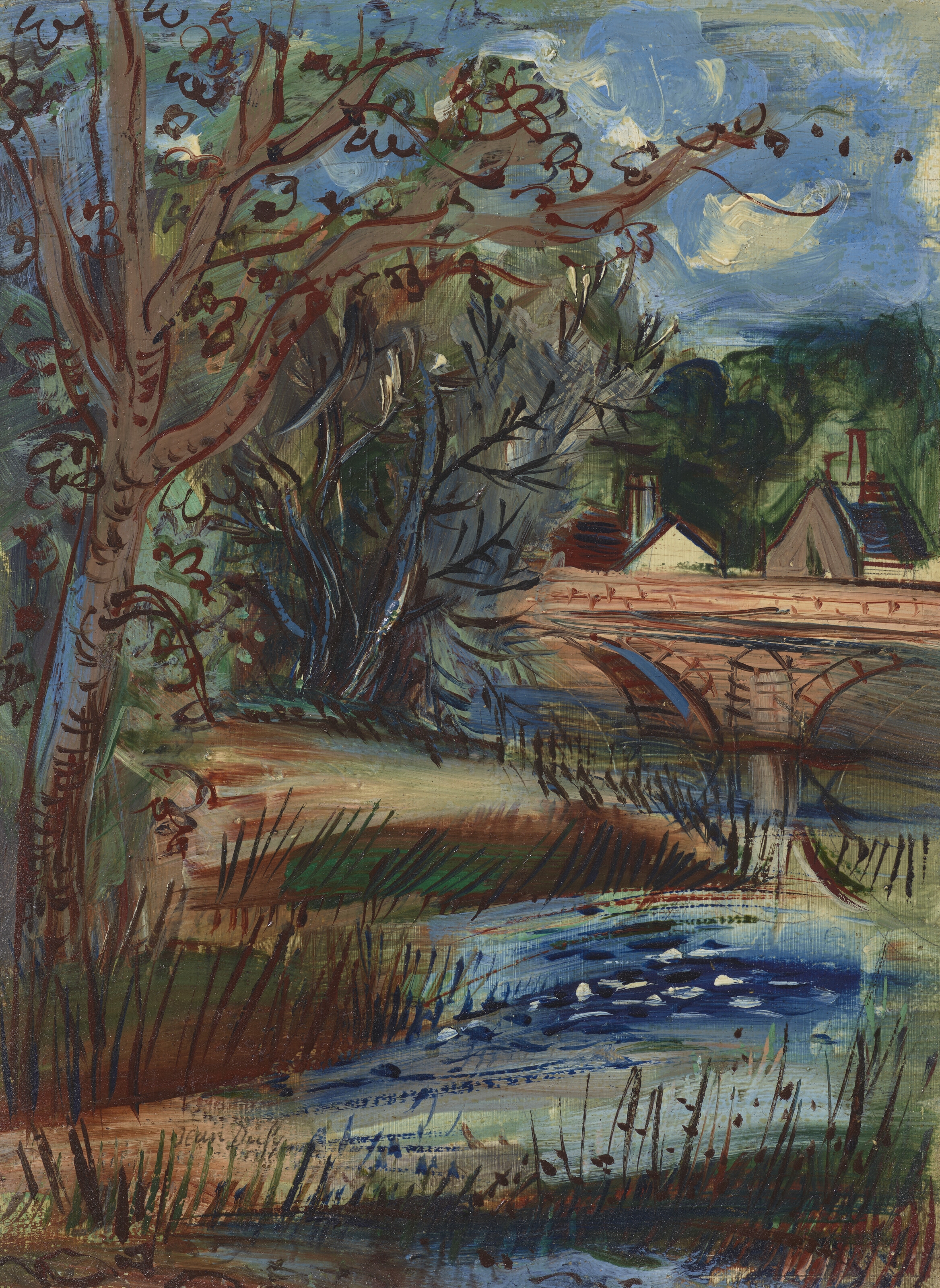 Jean Dufy、Paysage a Preuilly sur Claisse Jean Dufy、Paysage a Preuilly sur Claisse Paysage Preuilly
