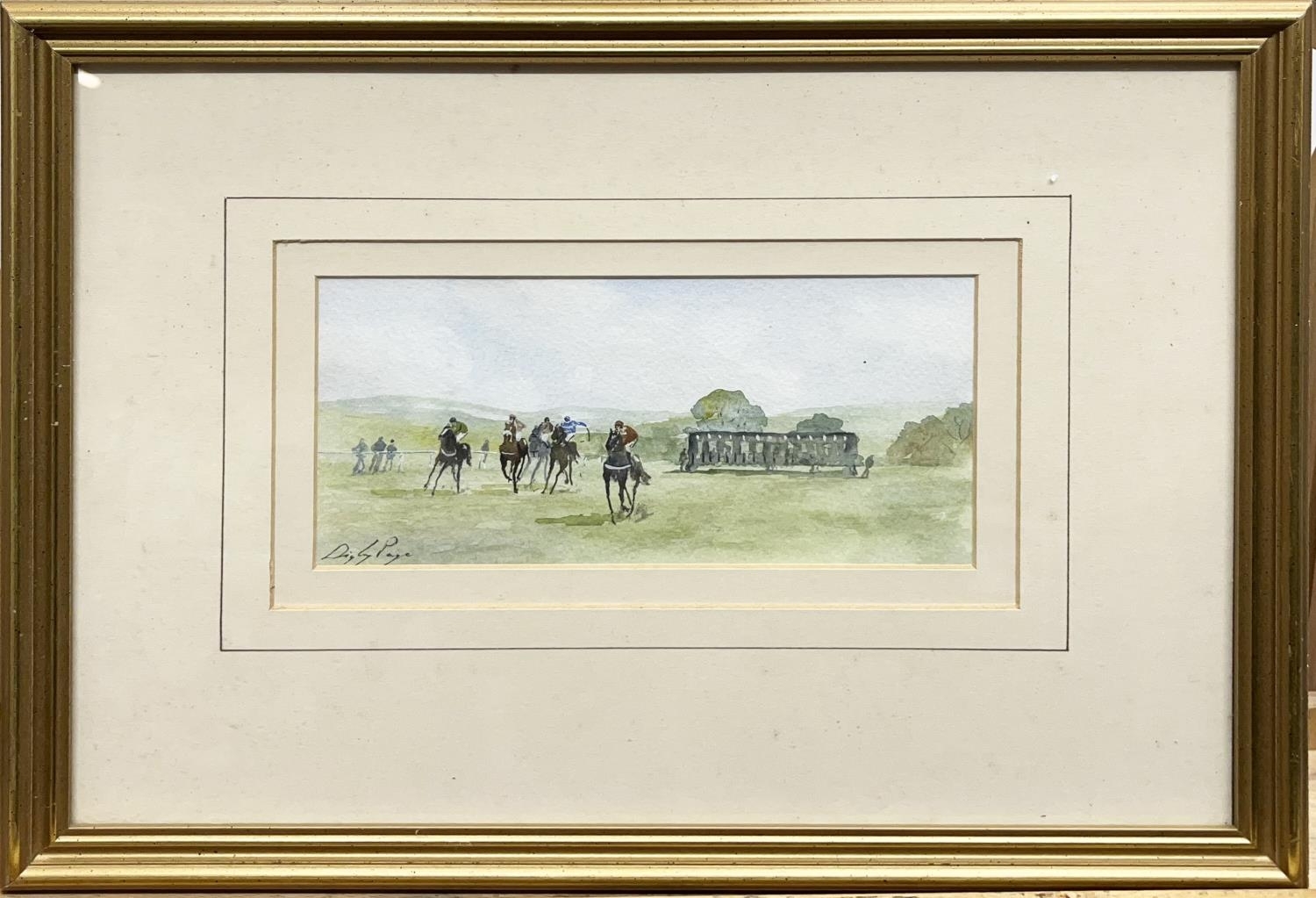 Digby Page | ; Point to Point Racing in a landscape, | MutualArt