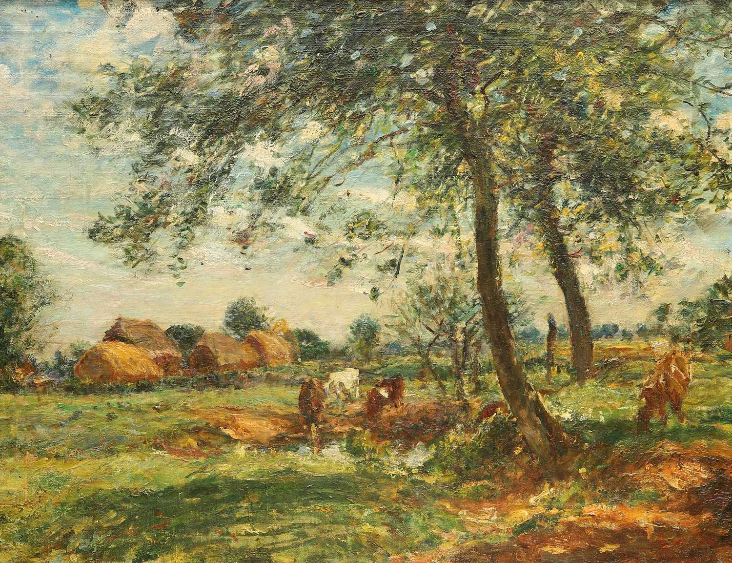 Fen Meadows/Mark Fisher、牧場/マーク・フィッシャー William Mark Fisher | MARK WILLIAM FISHER RA (1841-1923
