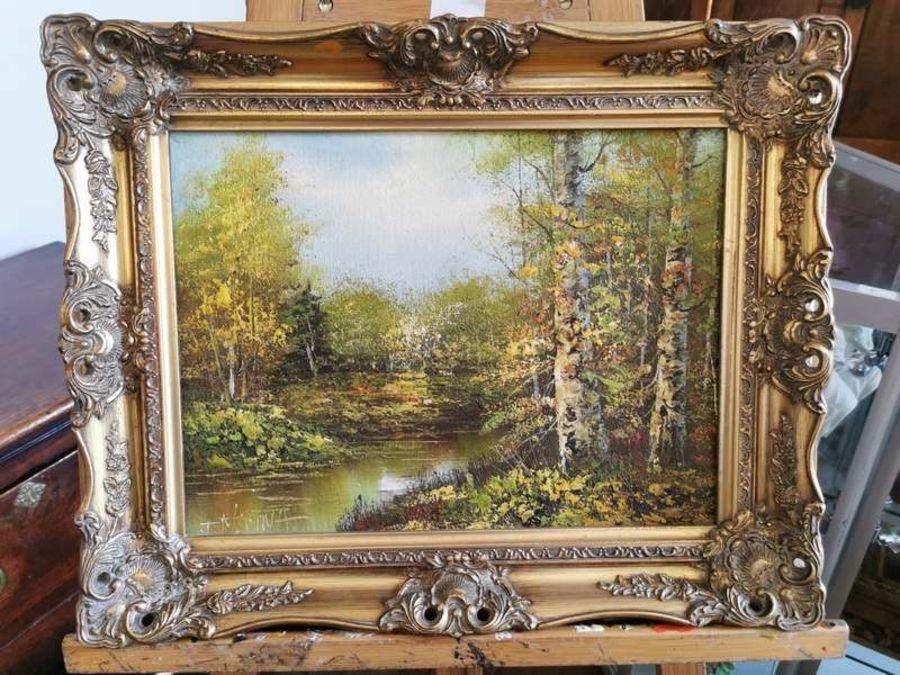 J. Medina | River landscape | MutualArt
