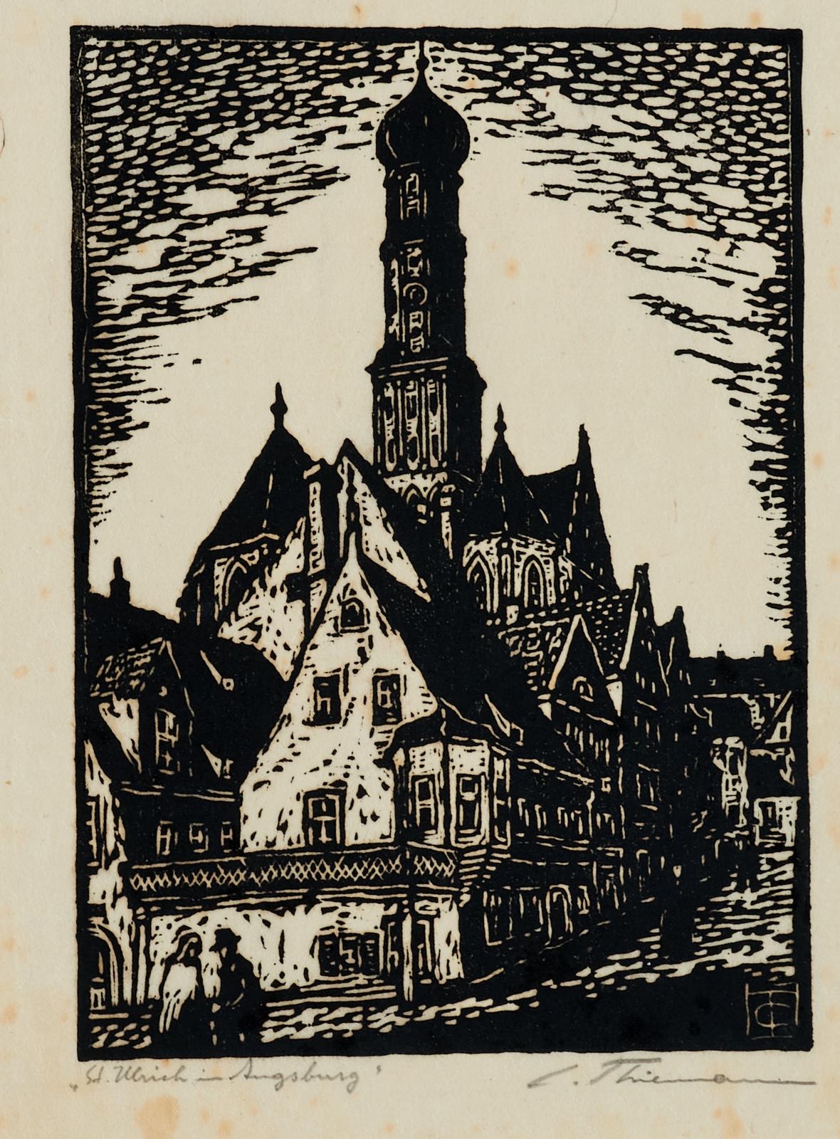 Carl Thiemann | St. Ulrich in Augsburg - Rothenburger Tor in