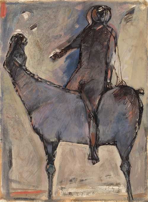 Marino Marini、Cavallo e Cacalliere Marino Marini | Cavallo e cavaliere (1945) | MutualArt