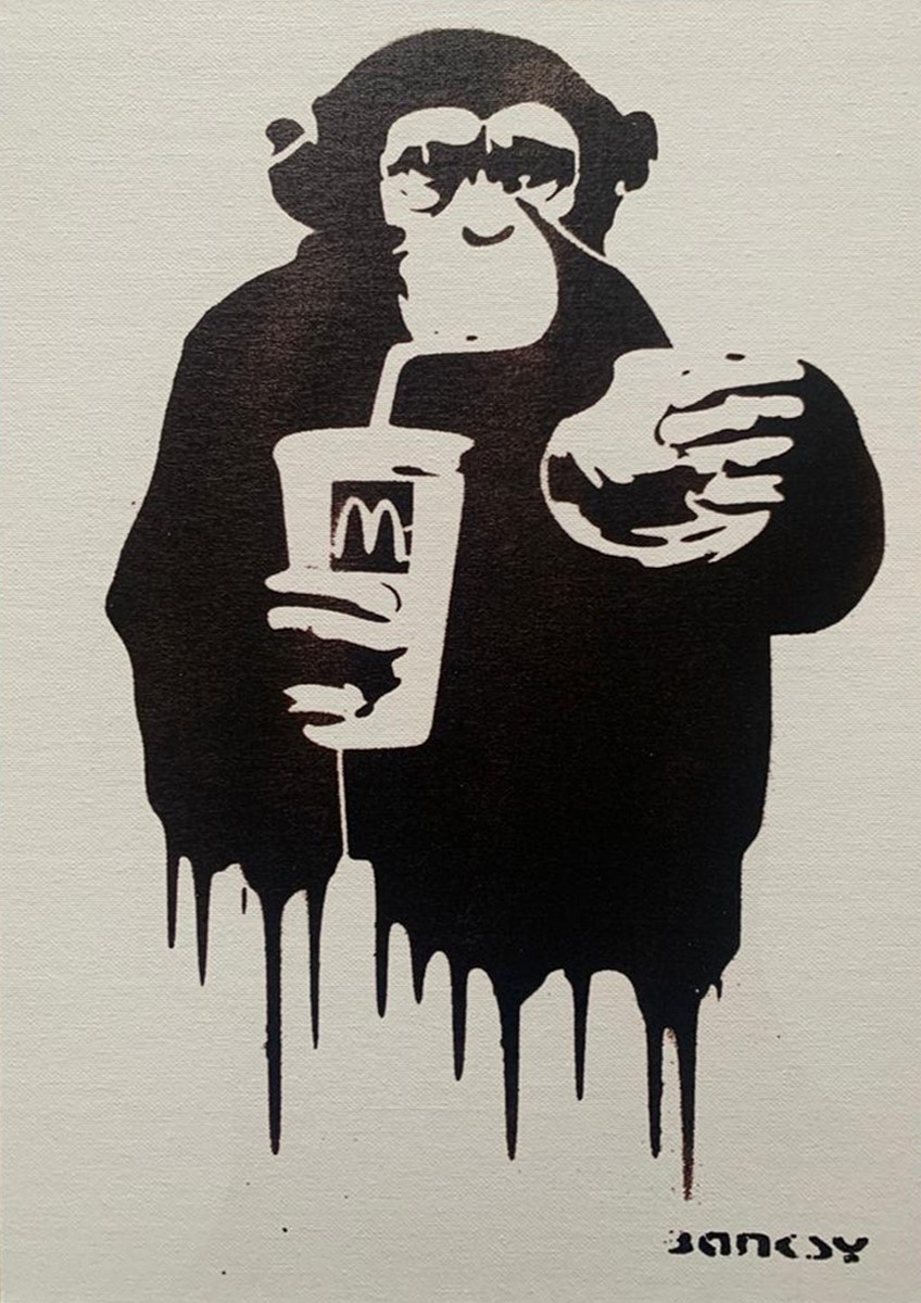 Banksy | McDonald's Monkey | MutualArt