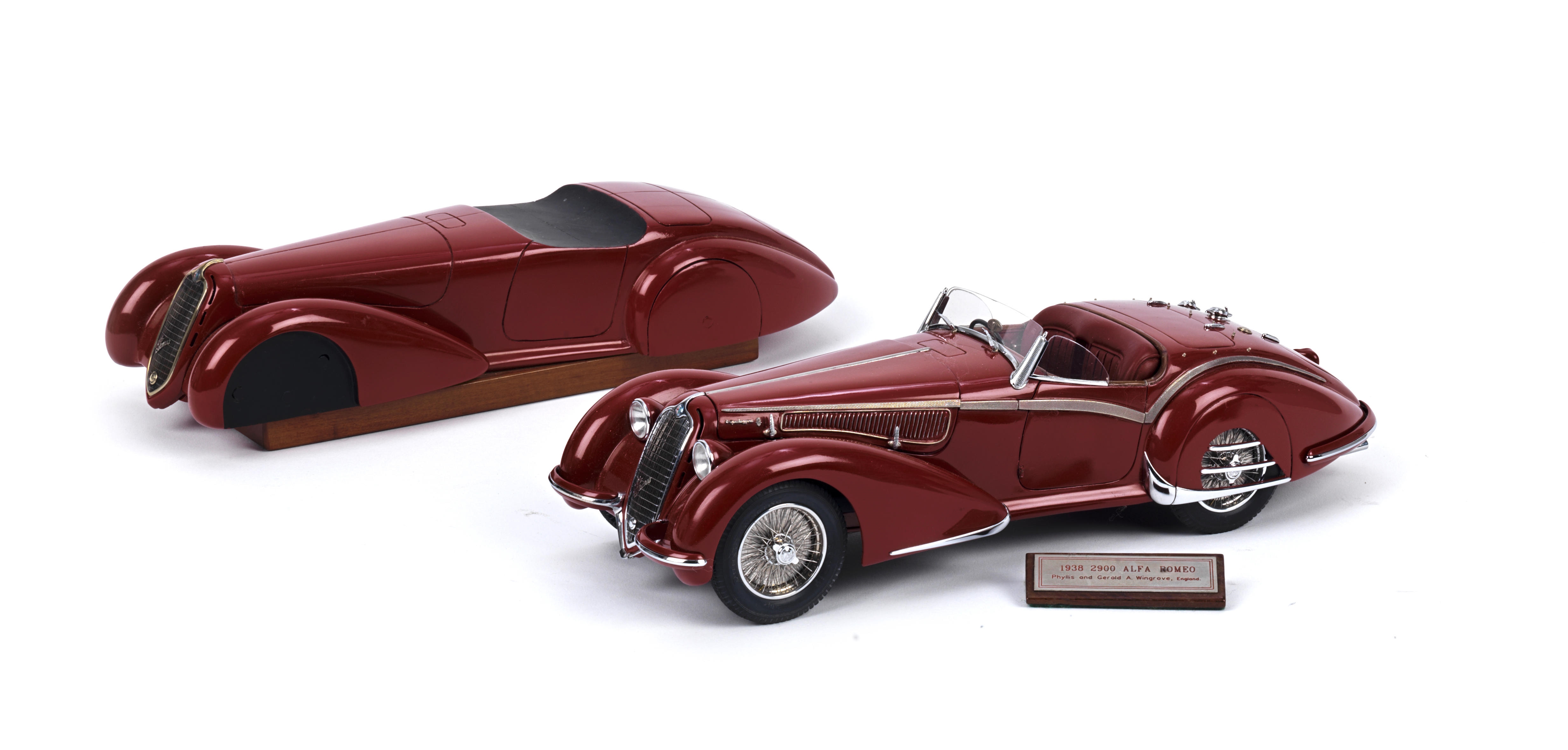 Gerald Wingrove, A 1:15 scale model of a 1938 Alfa Romeo 8C 2900 Touring  Spider and Master Pattern