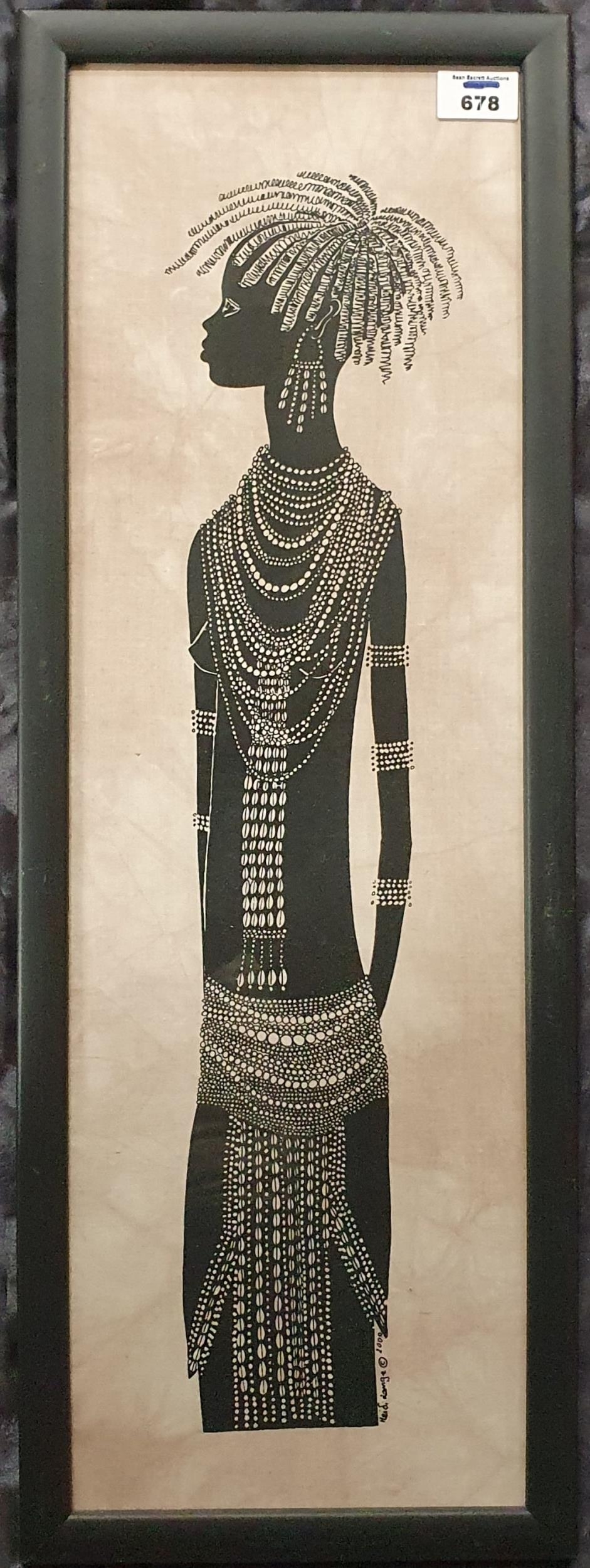 Heidi Lange | An African Print on fabric by Batik Artist Heidi