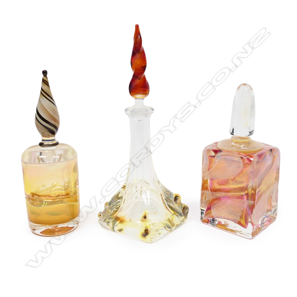 Richard Clements | Three Richard Clements attributed art glass
