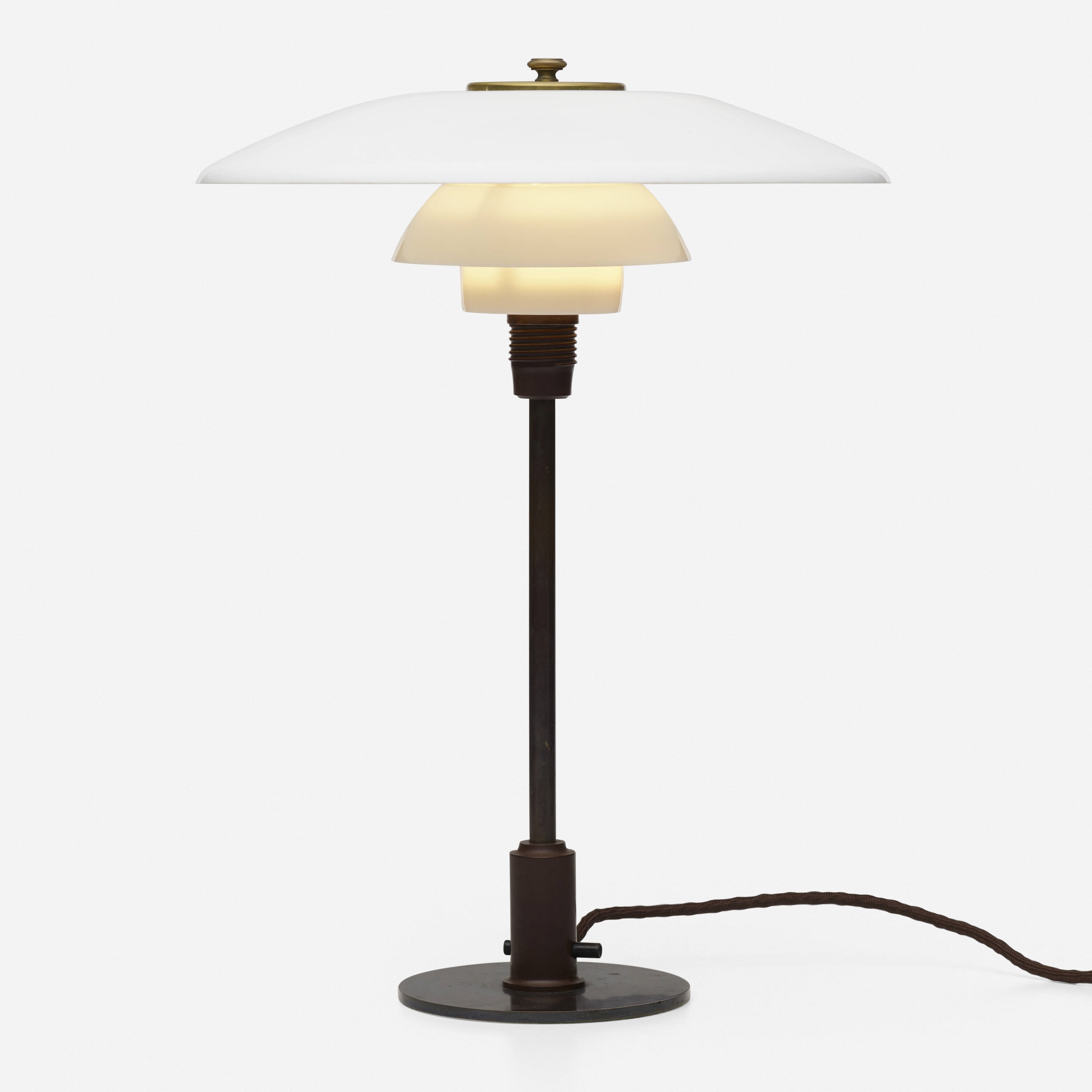 Poul Henningsen PH 3/2 table lamp. Louis Poulsen, 1940's