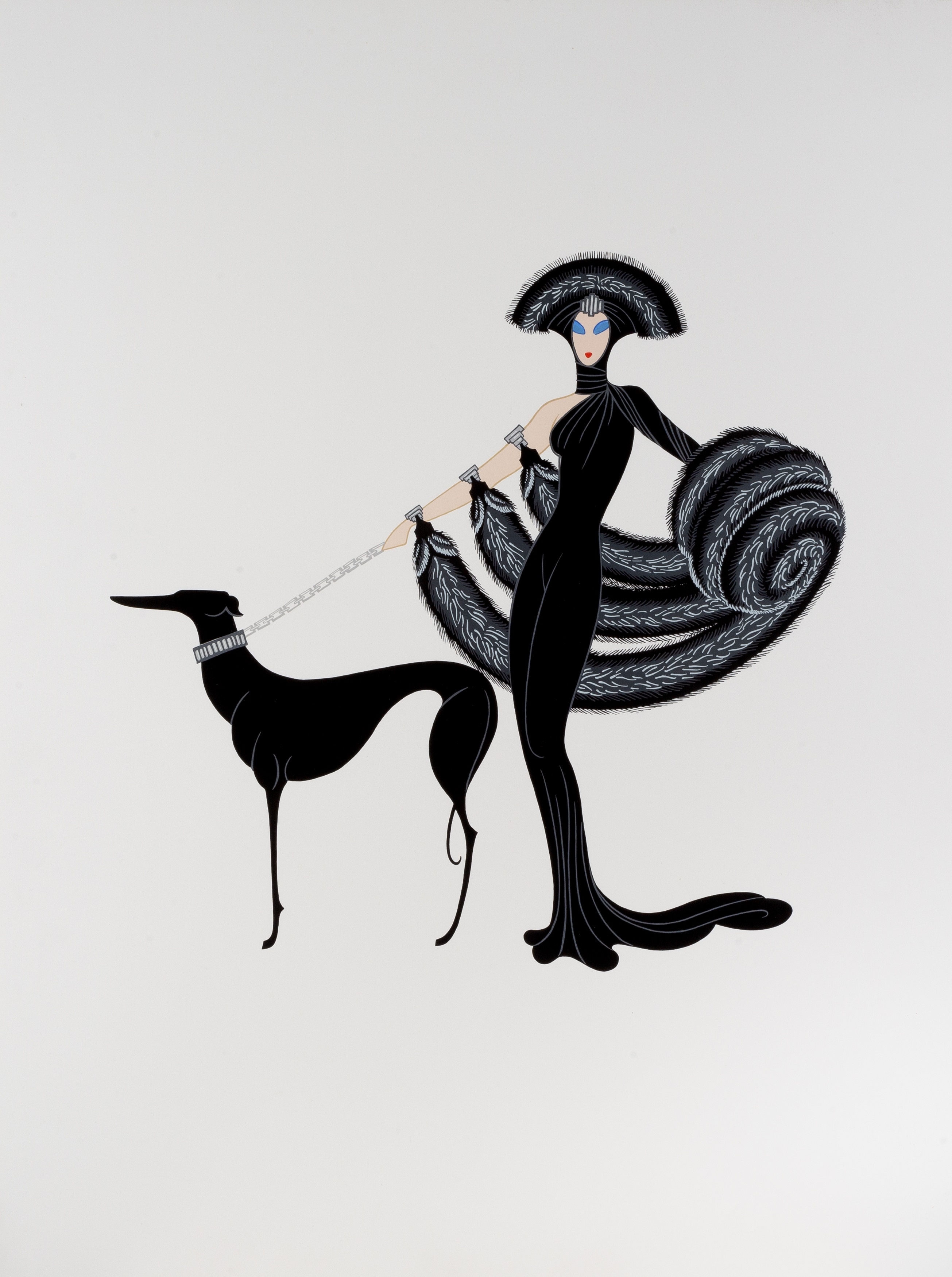 Erté | Symphony in White; and Symphony in Black | MutualArt