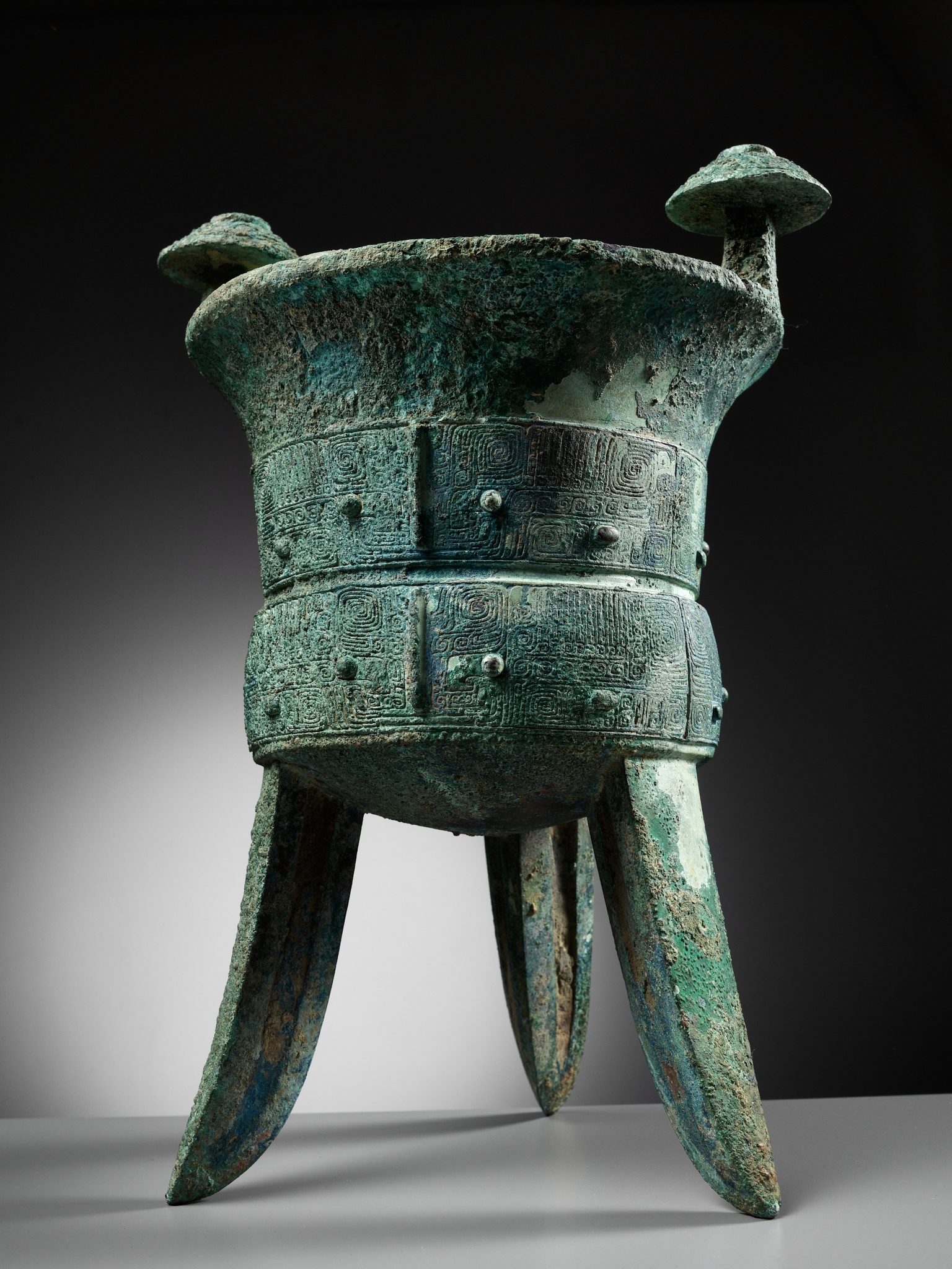 龍頭，古銅製，時代物，緣起物，重約2300克 - 工芸品
