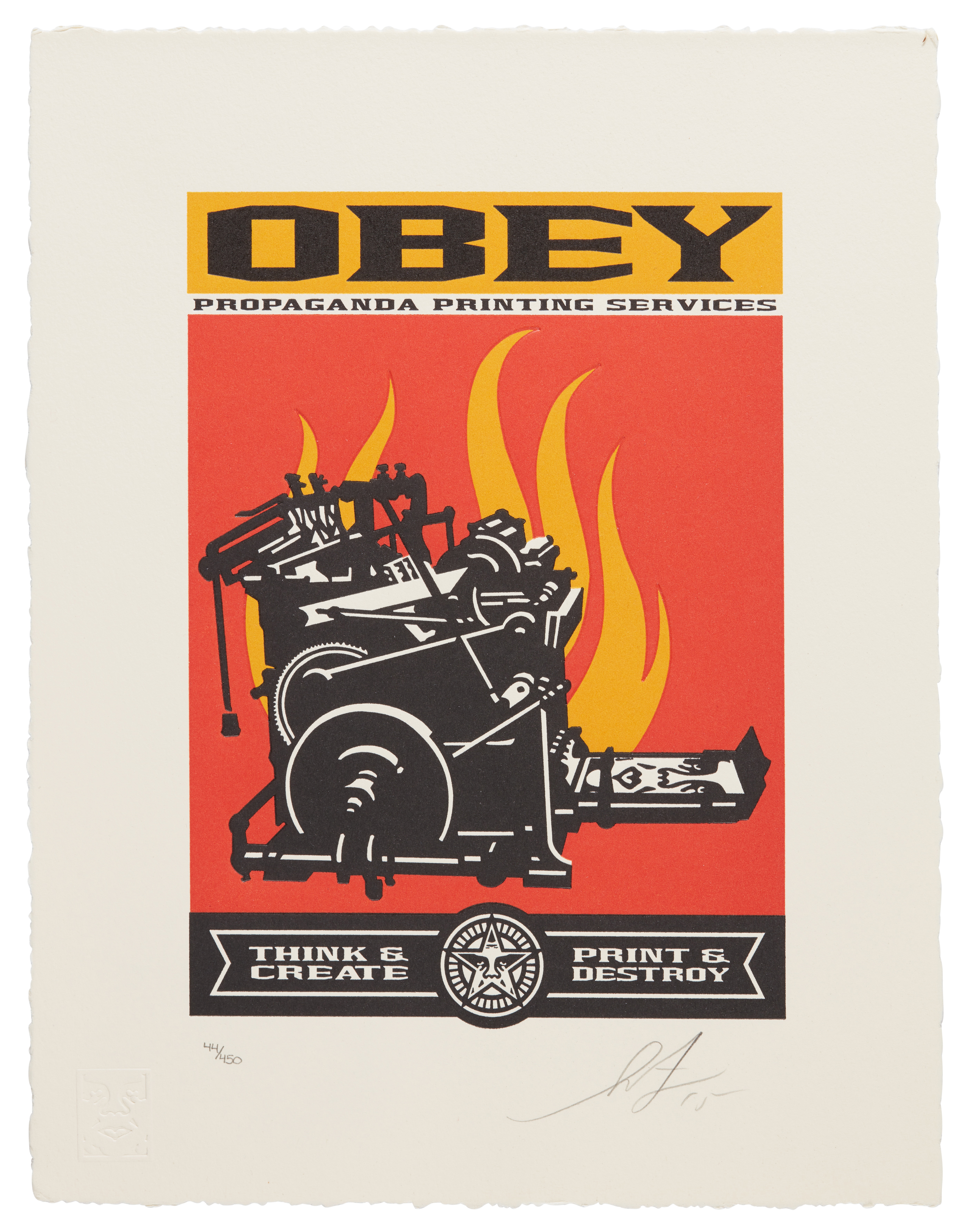 Estampe Shepard Fairey Obey Shoplifters Welcome, 2012, Signée Et Numérotée