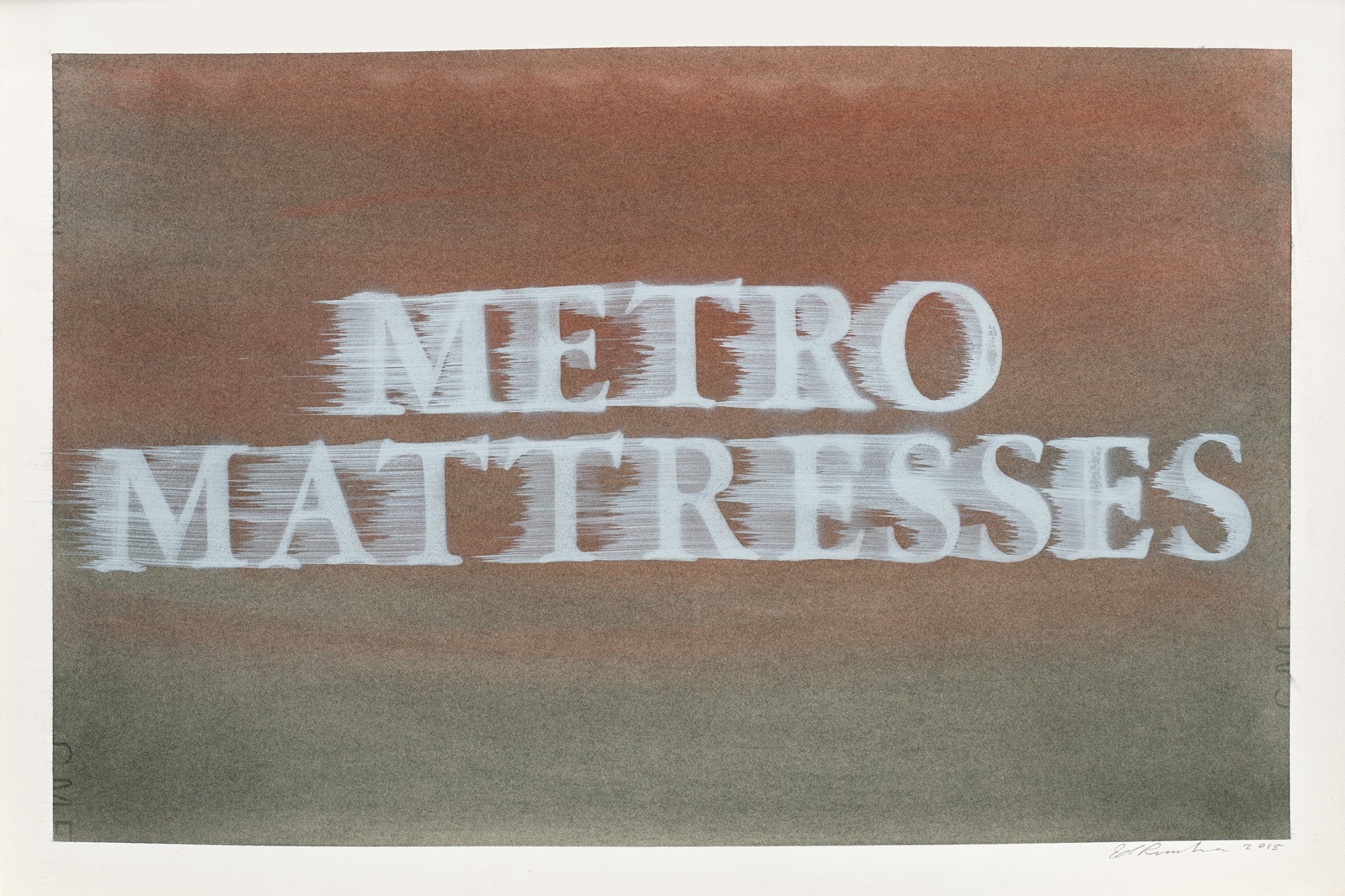 Ed Ruscha | Metro Mattresses #2 (2015) | MutualArt