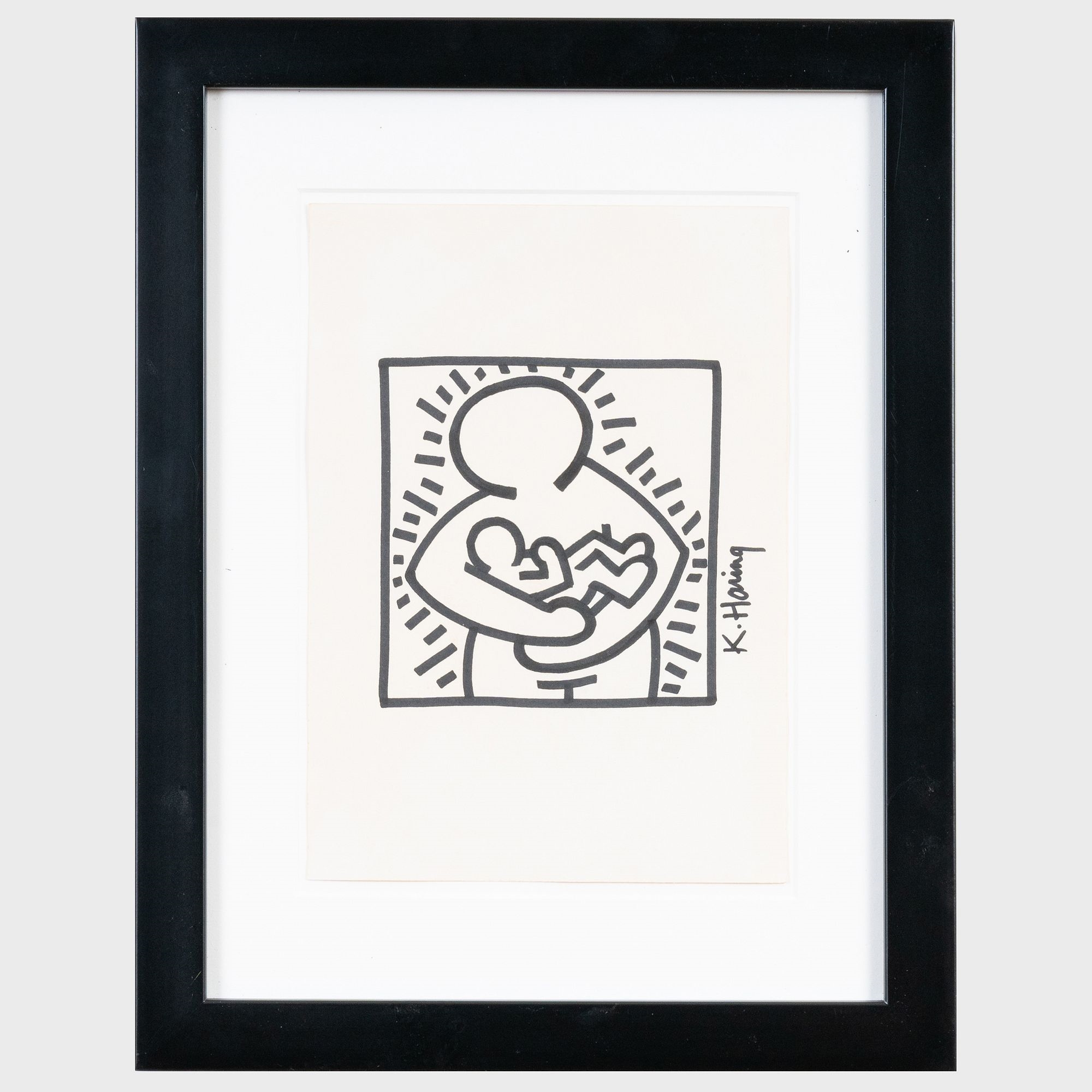 Keith Haring、Mom、希少レゾネ、新品額装付、アート Keith Haring、Silence=Death、希少画集画、新品額装付 - メルカリ