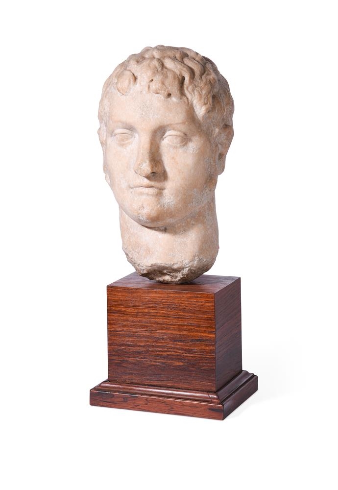 Marble bust of a youth, Roman