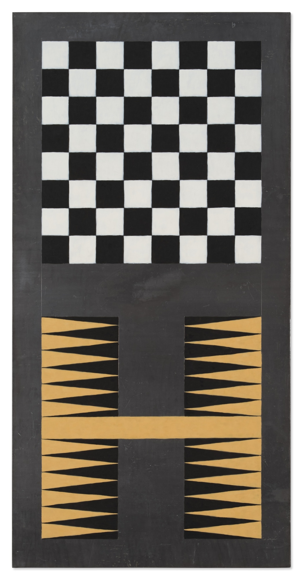 Sherrie Levine | Untitled (Lead Checks/ Lead Chevron: 4) (1988