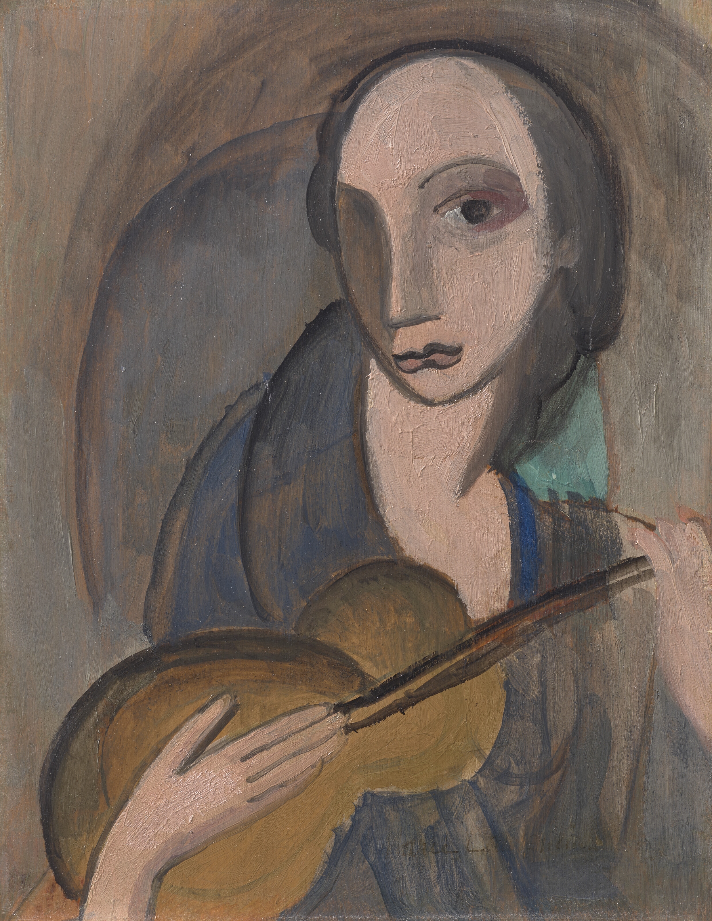 Marie Laurencin、FEMME A GUITARE Marie Laurencin | Femme à la guitare | MutualArt