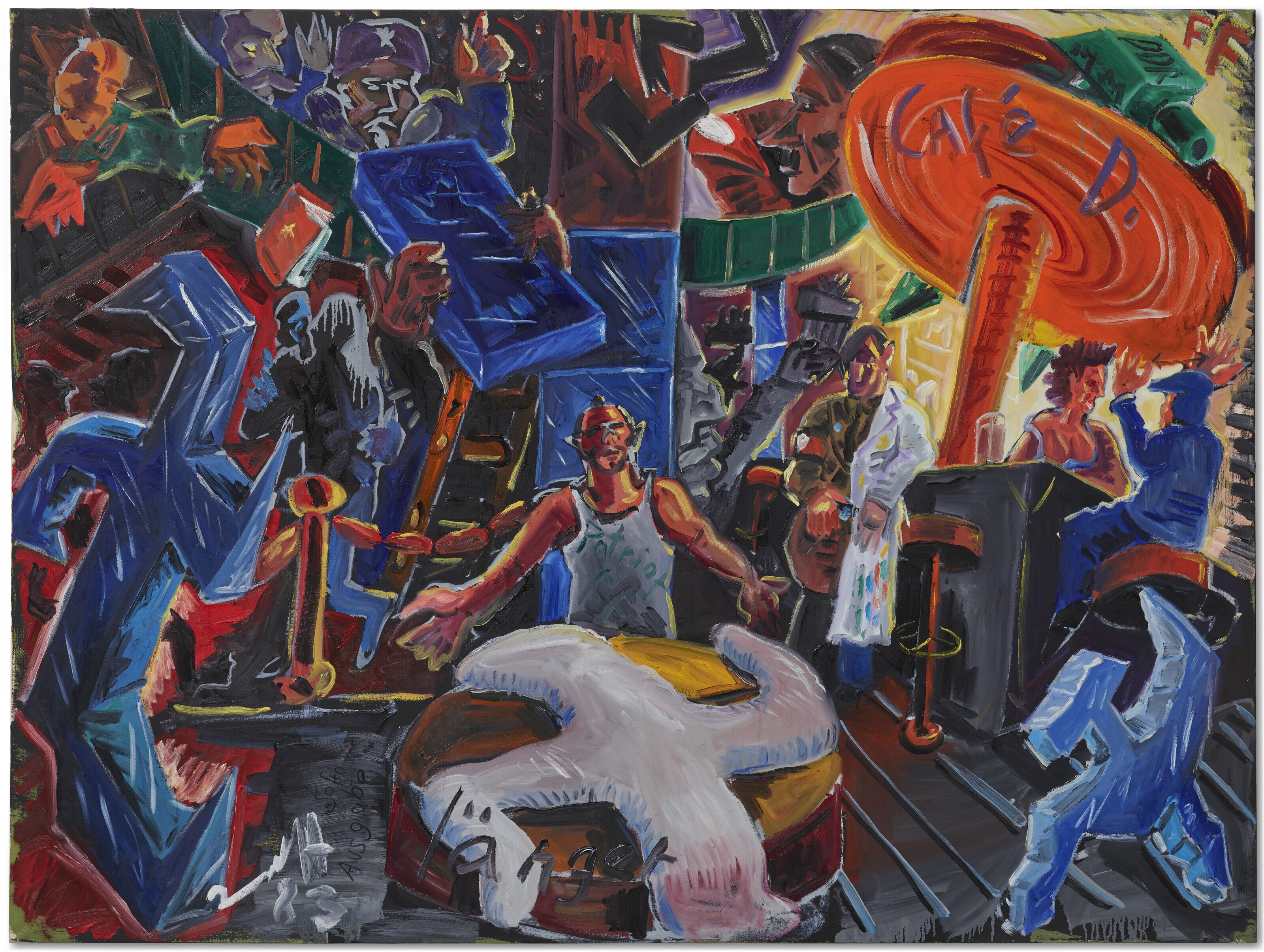 Jörg Immendorff | Café Deutschland Länger (1983) | MutualArt