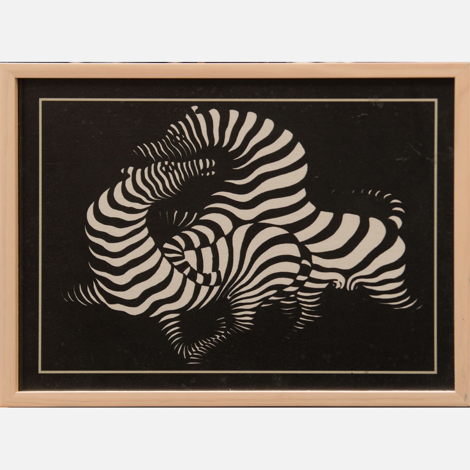 Victor Vasarely | Two zebras op art design | MutualArt