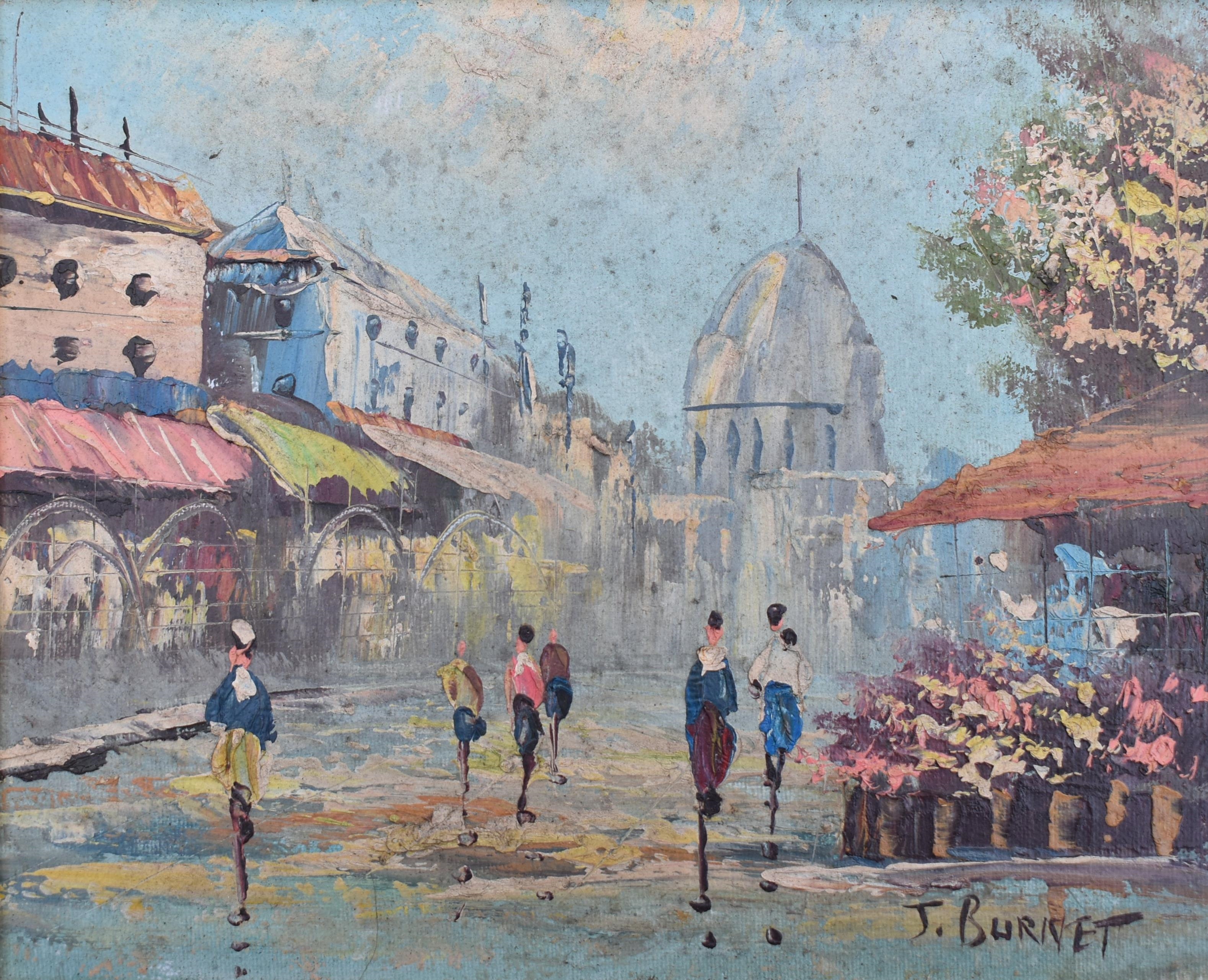J. Burnett | A scene of Parisian street | MutualArt