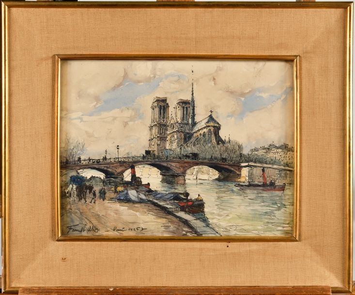 Frank Will | Vue de la cathédrale Notre-Dame de Paris (1913