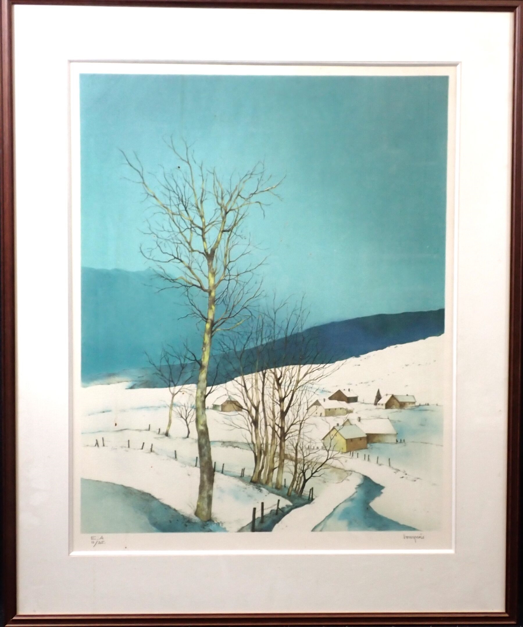 Jean Claude Bourgeois | Paysage du Haut-Doubs sous la neige 