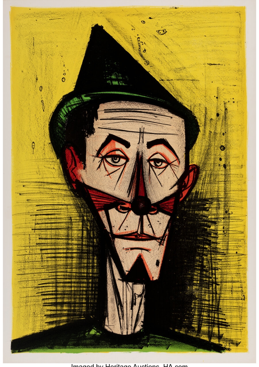 Bernard clown ベルナール・ビュッフェ、LE CIRQUE-Tete Buffet Le de