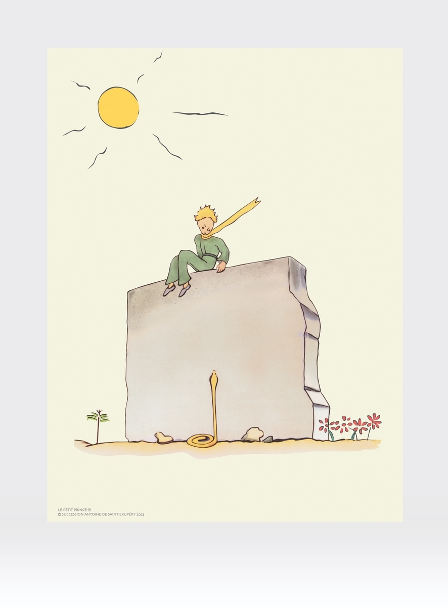 Saint-Exupéry - The Little Prince And The Snake at the Wall