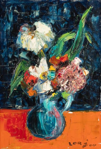 Bernard Lorjou | Fleurs dans un vase | MutualArt