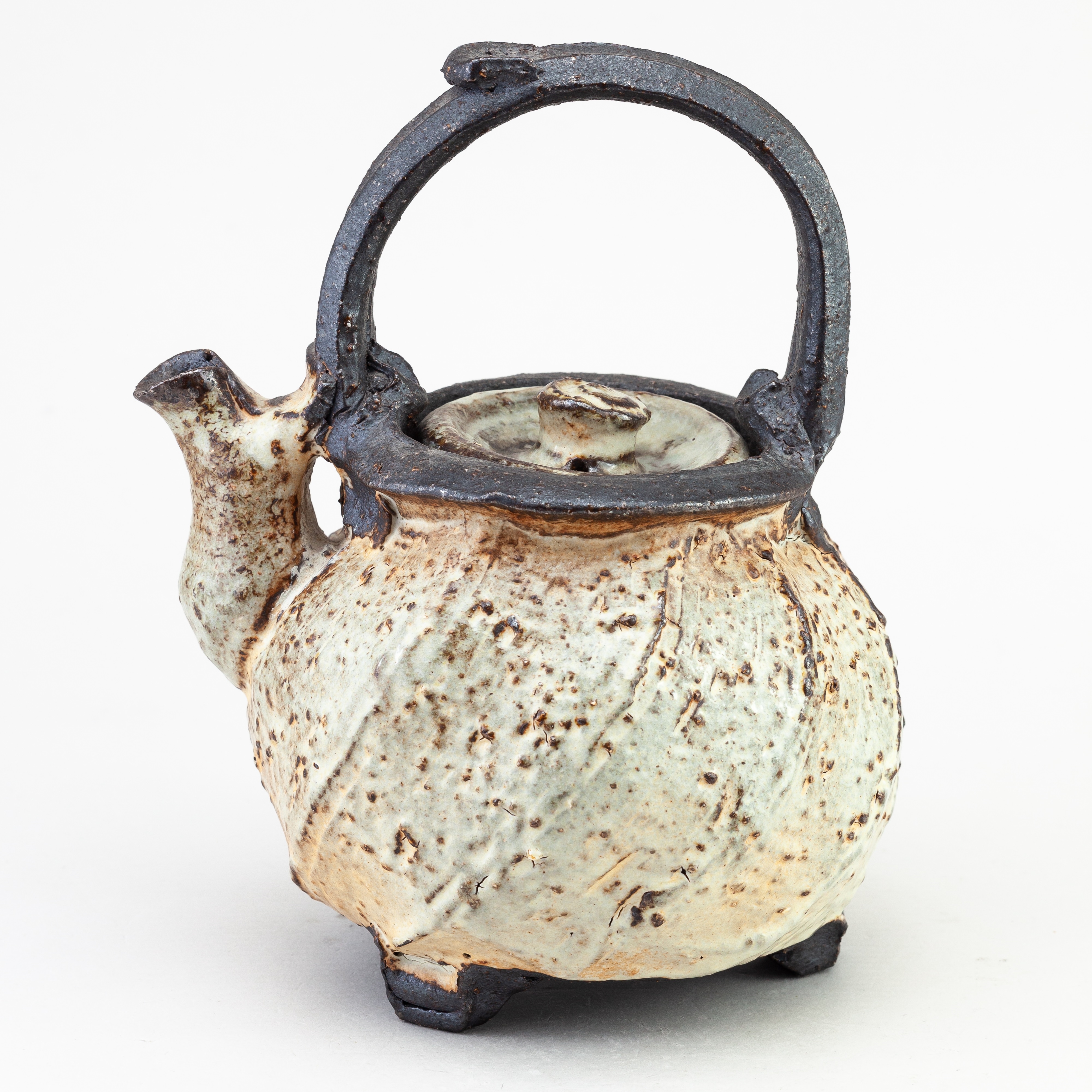 Vintage Brass Teapot with Ceramic Handle – Hanna Banana Creations
