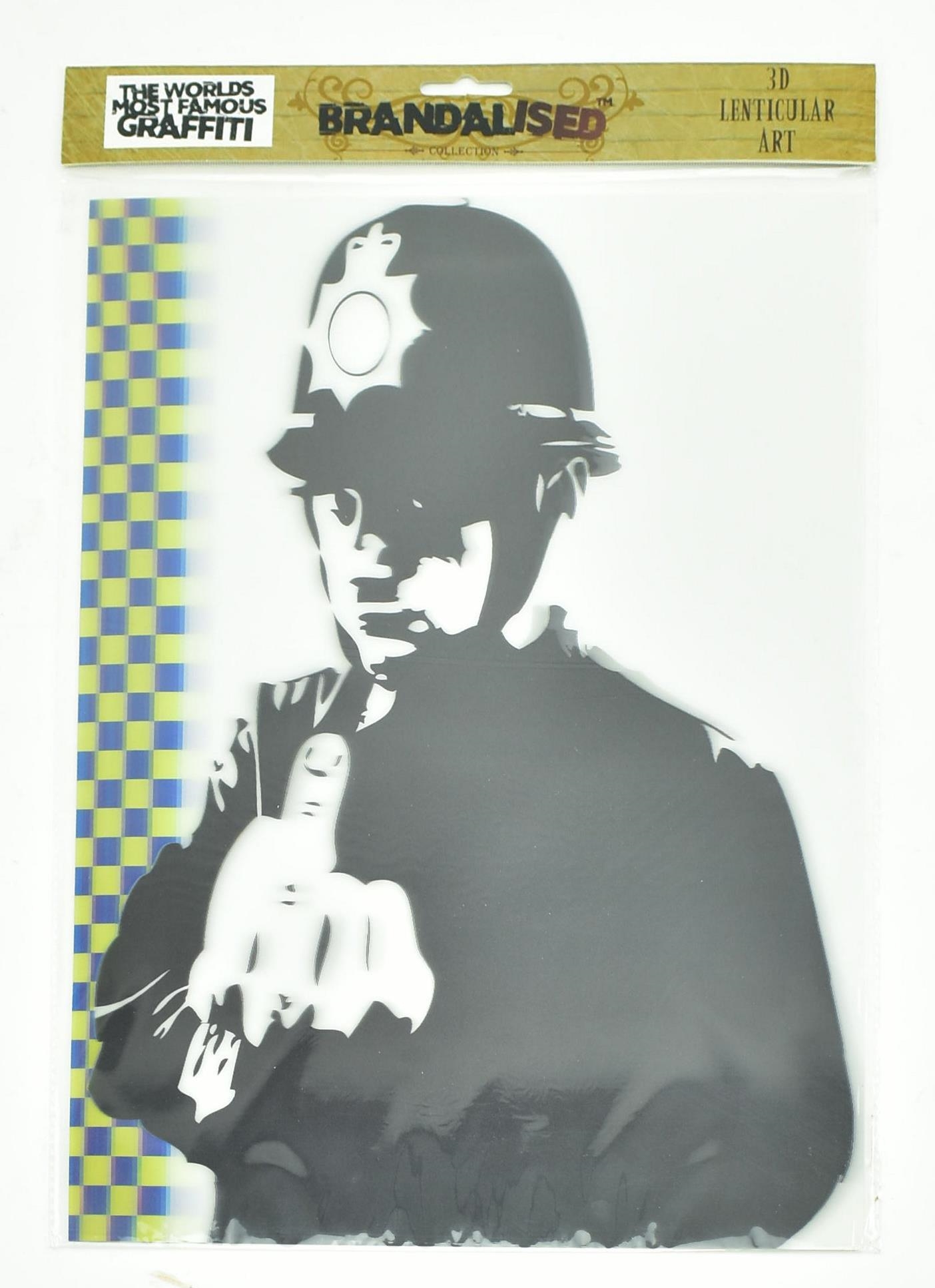 Banksy | BANKSY - RUDE COPPER 3D LENTICULAR ON CARD | MutualArt