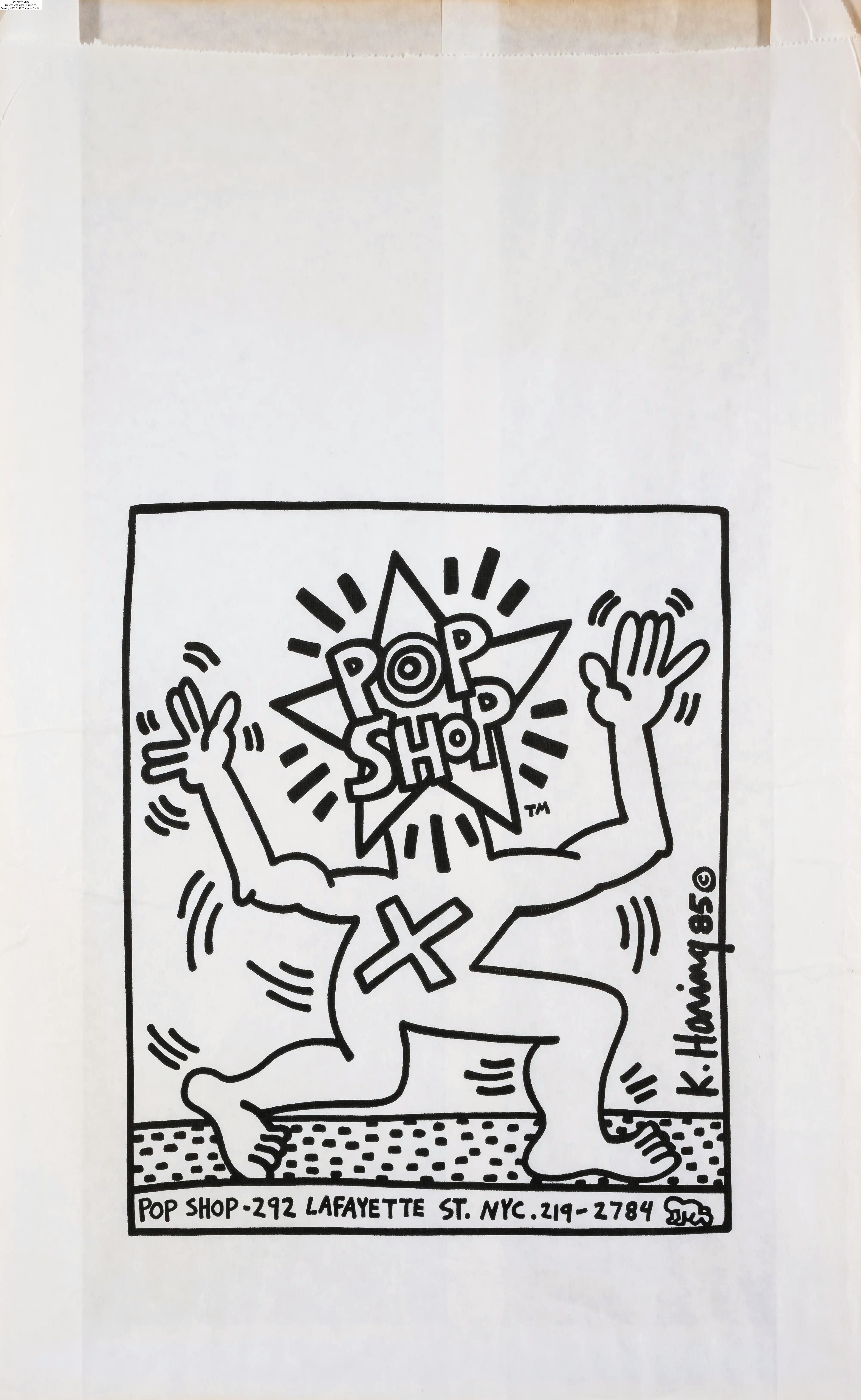 Keith Haring | Keith Haring (1958-1990)Pop Shop (1988) | MutualArt