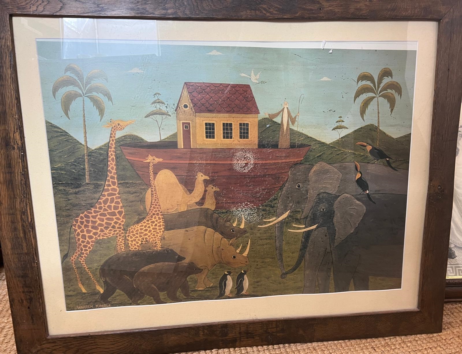 Warren Kimble | A Noah Ark poster print by Warren Kimble 48cm 68cm