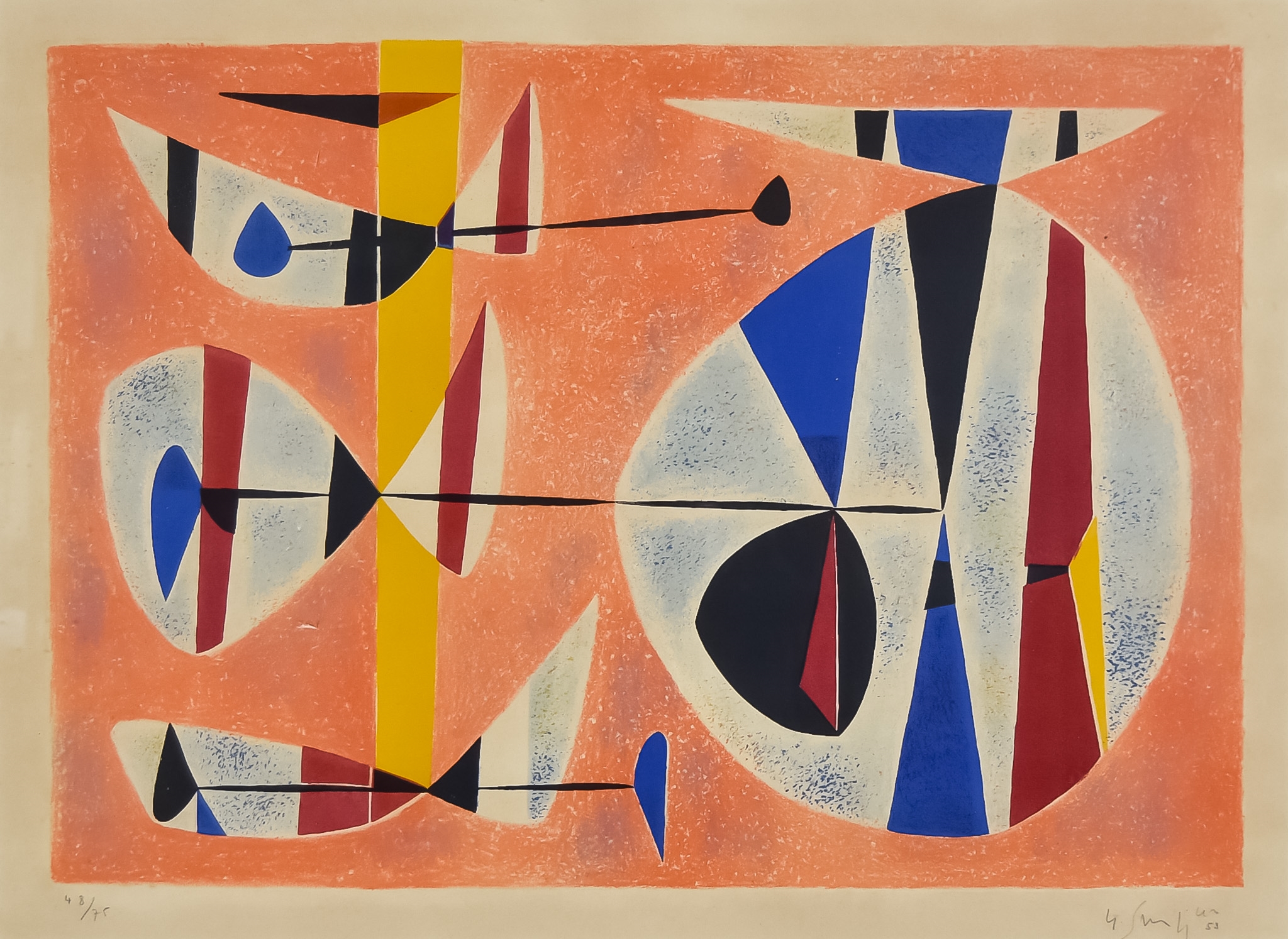 版画 GUSTAVE SINGIER 162/200 Gustave Singier | Gustave Singier (1909-1984) - Limited edition