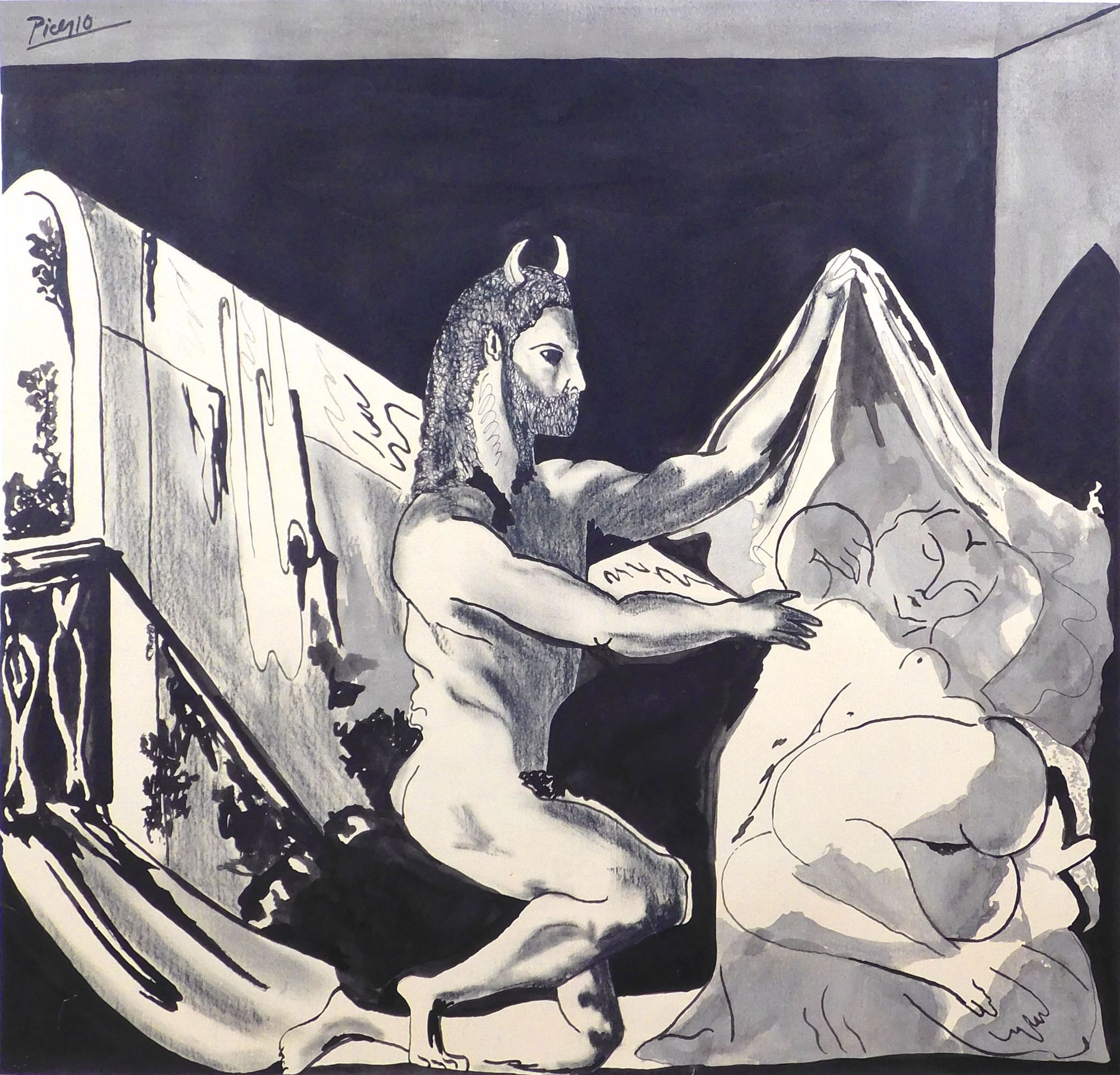 Pablo Picasso | Faun Unveiling a Woman (Faune devoilant une femme