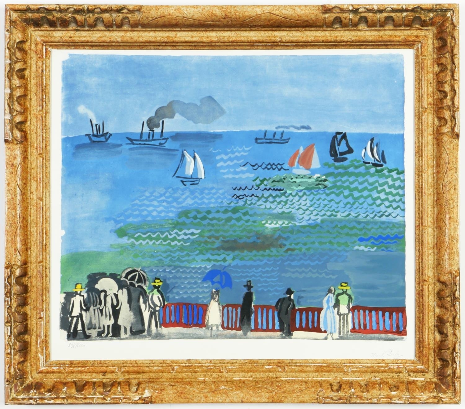 Raoul Dufy | RAOUL DUFY, La Mer Du Havre | MutualArt