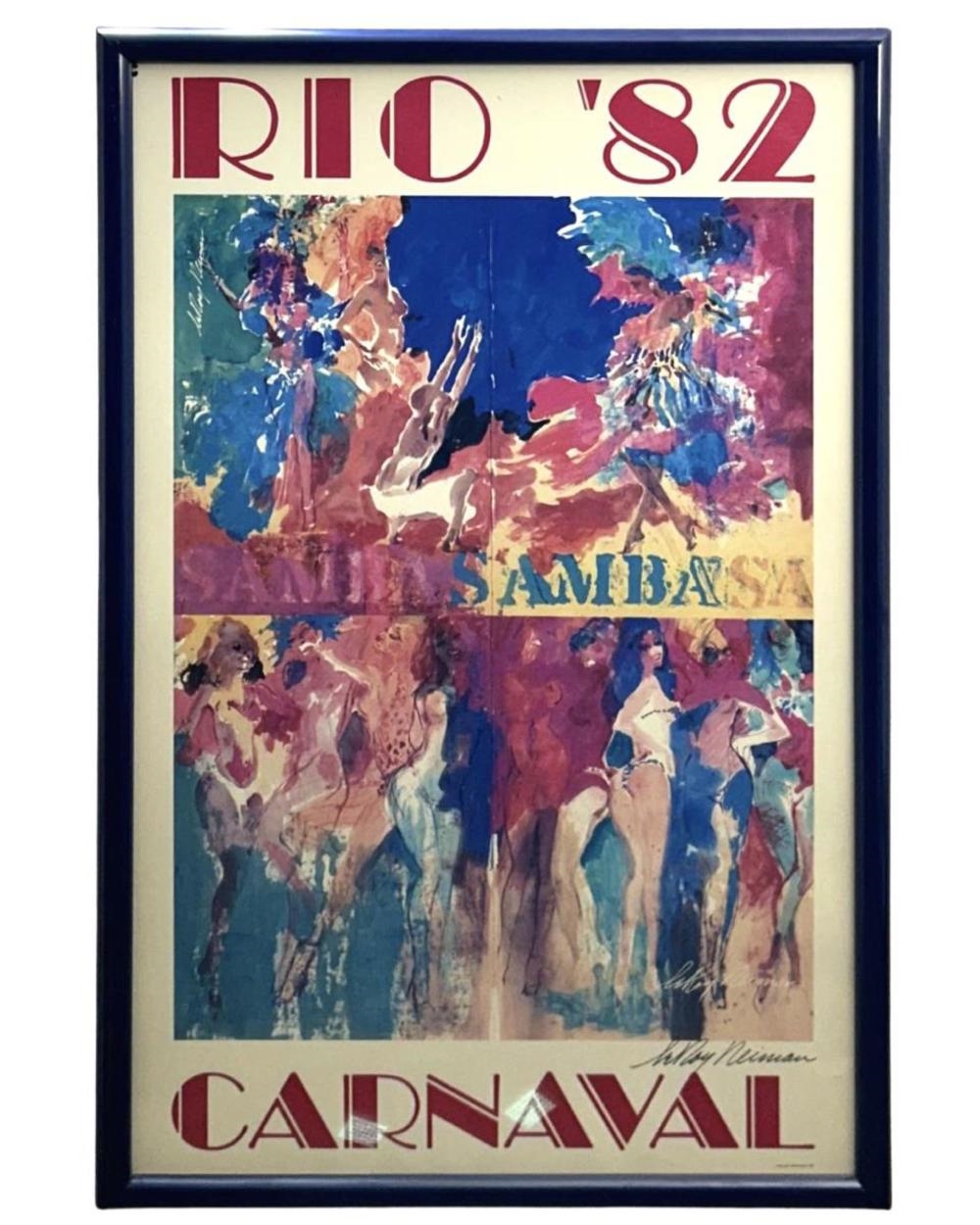 LeRoy Neiman | Signed Leroy Neiman Rio '82 Carnaval Poster | MutualArt