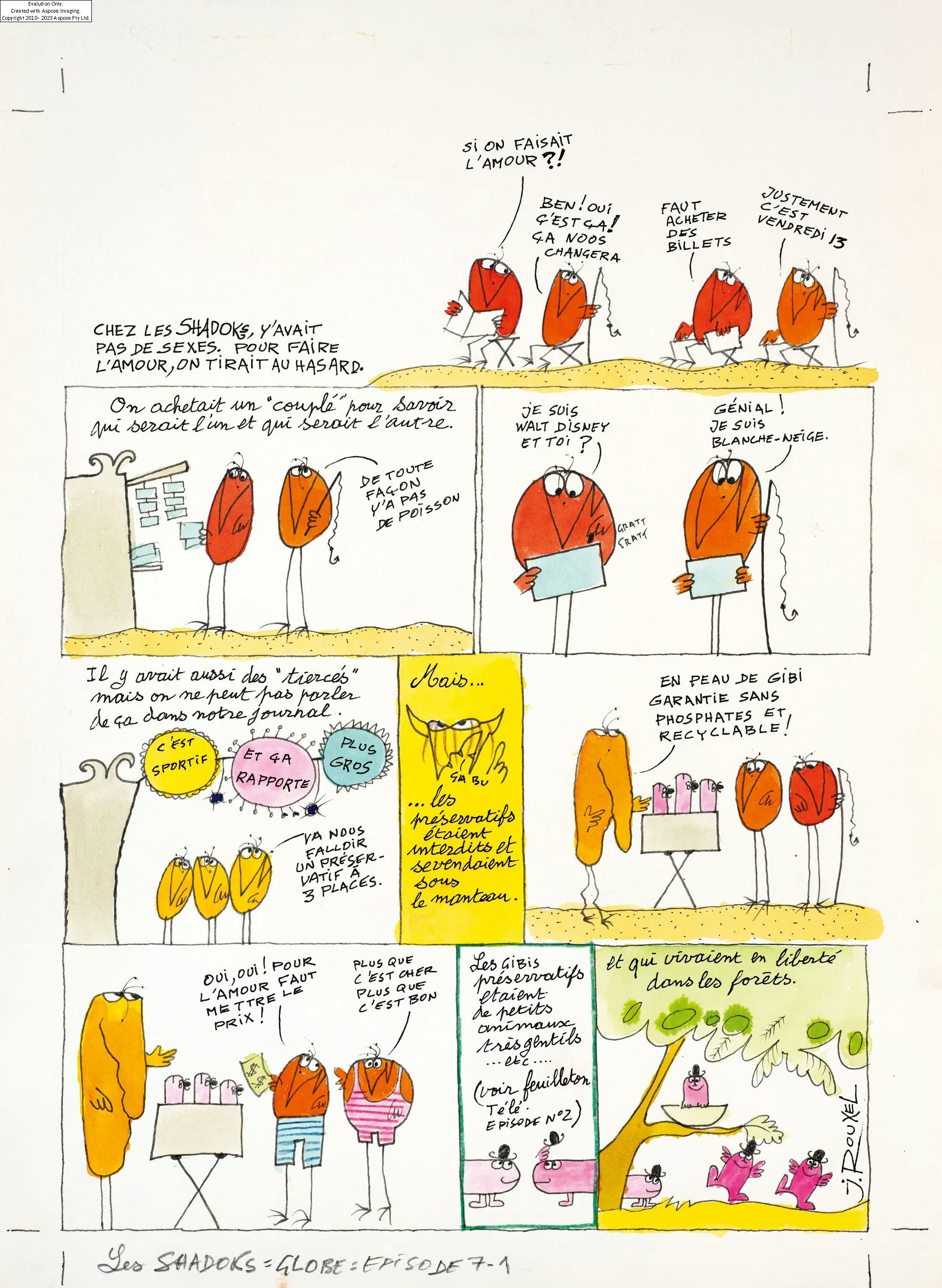 Jacques ROUXEL | Les Shadoks - Episodes 7-1 et 7-2 (1993) | MutualArt