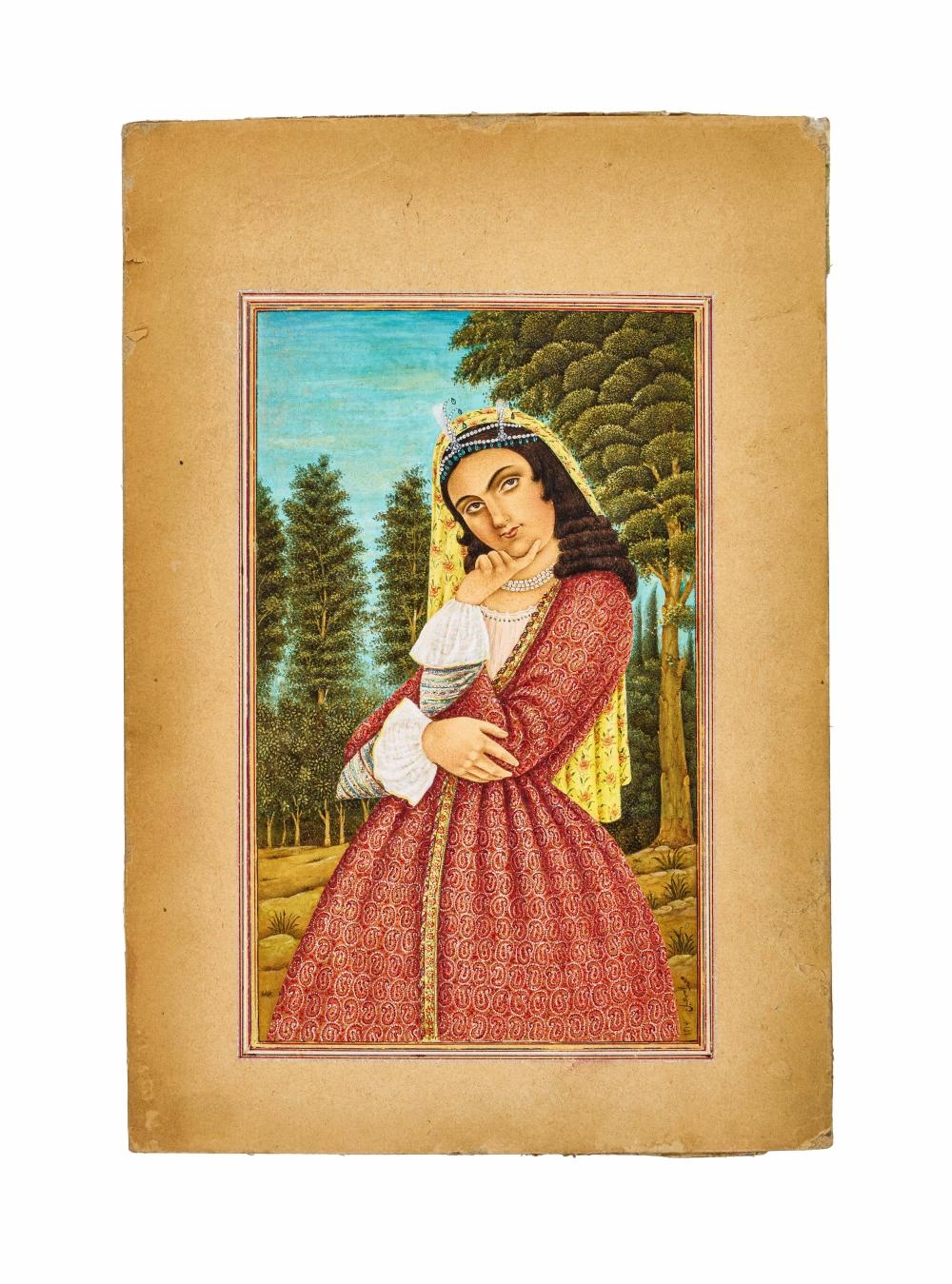 Persian School | A PERSIAN MINIATURE OF A PRINCESS | MutualArt