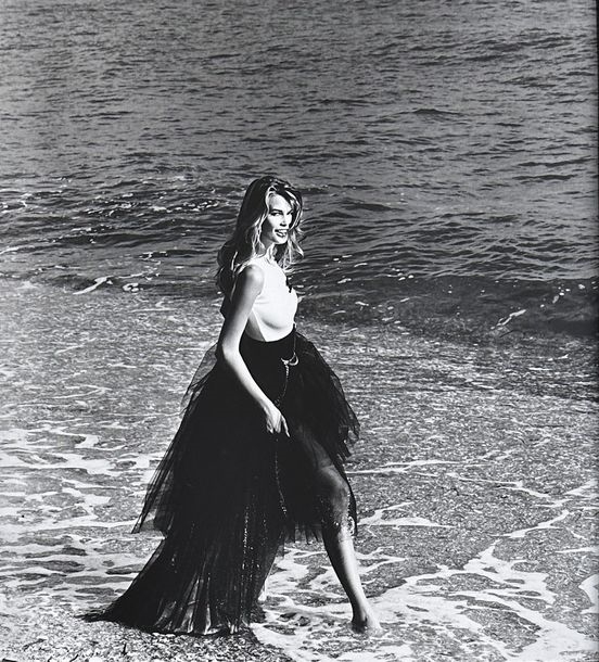 Karl Lagerfeld | Claudia Schiffer in Chanel dress | MutualArt