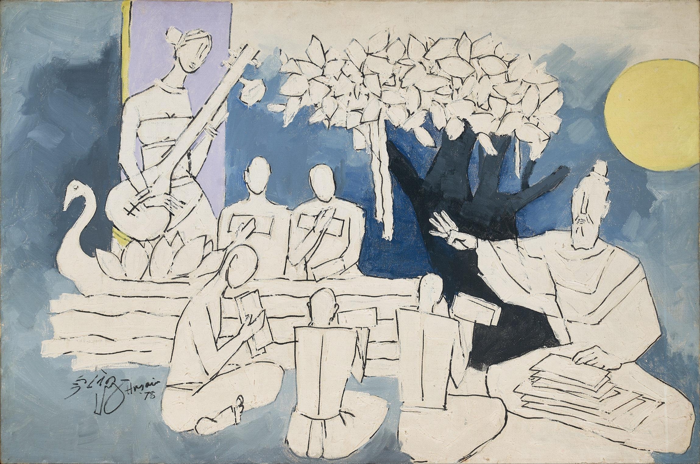 Maqbool Fida Husain | Gurukul (1950s - 1970s) | MutualArt
