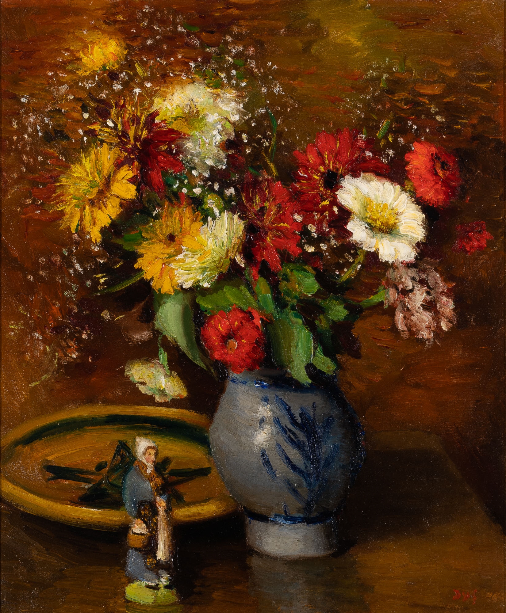 Marcel Dyf | Zinnia au Santon (1940) | MutualArt