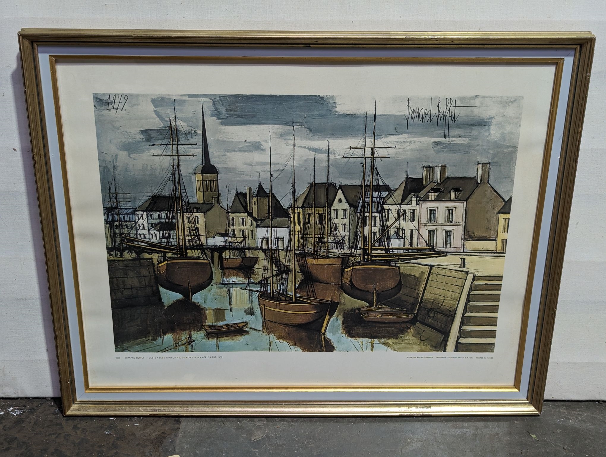 ベルナール・ビュッフェ「Les Sables d'Olonne,le port」
