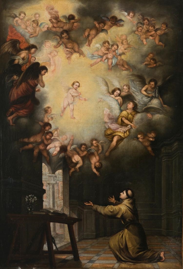 Bartolomé Estebán‏ Murillo | The Vision of Saint Anthony of Padua