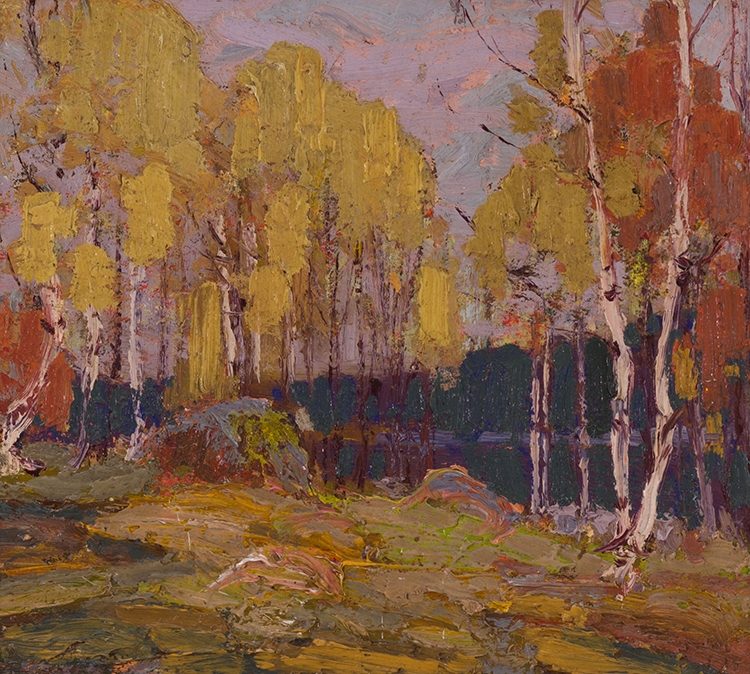 Tom Thomson | Fall Woods, Algonquin Park (1914) | MutualArt