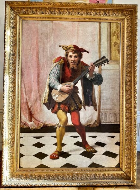Ancien Jouet – Figurine De Fou Du Roi / Bouffon – Vintage Et Original
