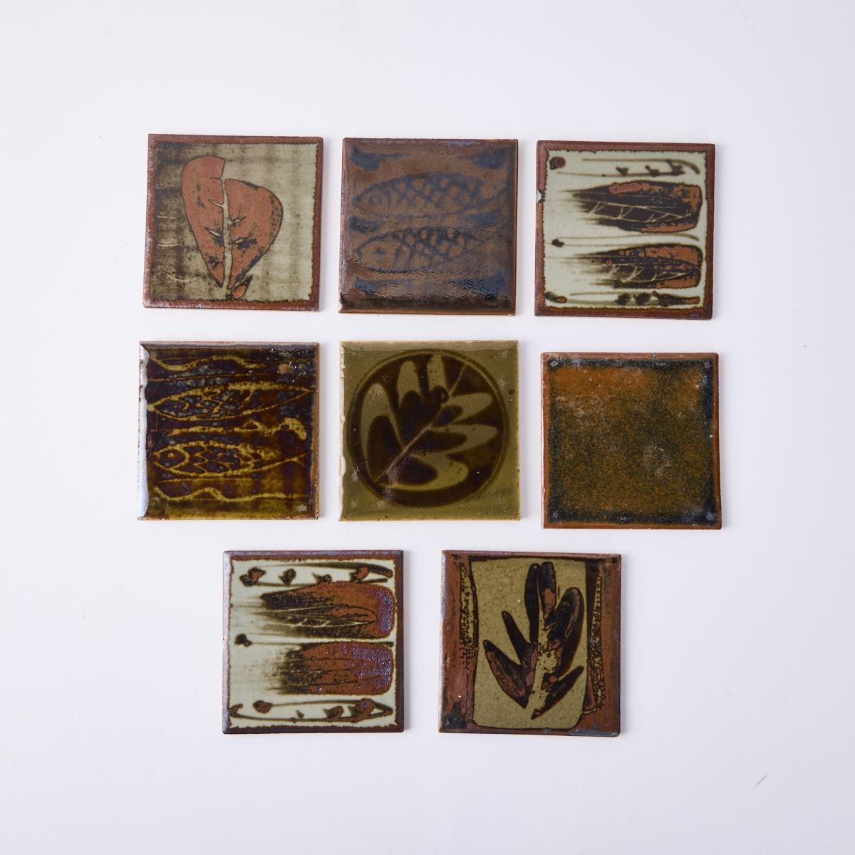 Bernard Howell Leach | A Set Of Eight Bernard Leach Pottery Tiles